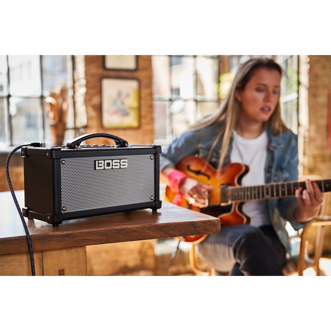 by Roland Dual Verstärker Cube Gitarren LX Kabel) Boss (mit