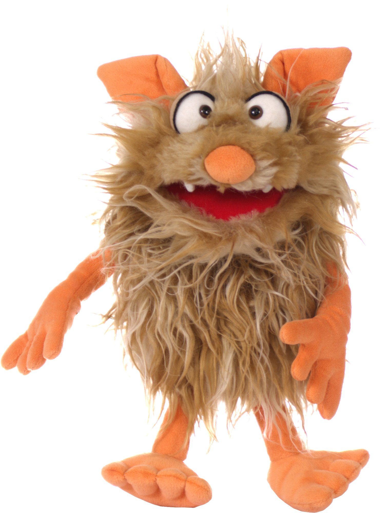 Living Puppets Handpuppe Living Puppets Handpuppe Flausi W780 Monster to go (Packung), Sehr gut geeignet um Geschichten zu erzählen