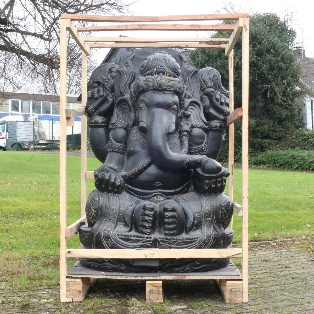 Oriental Galerie Dekofigur XXL Ganesha Figur Elefant Gartenfigur Sitzend 155 cm (1 St)