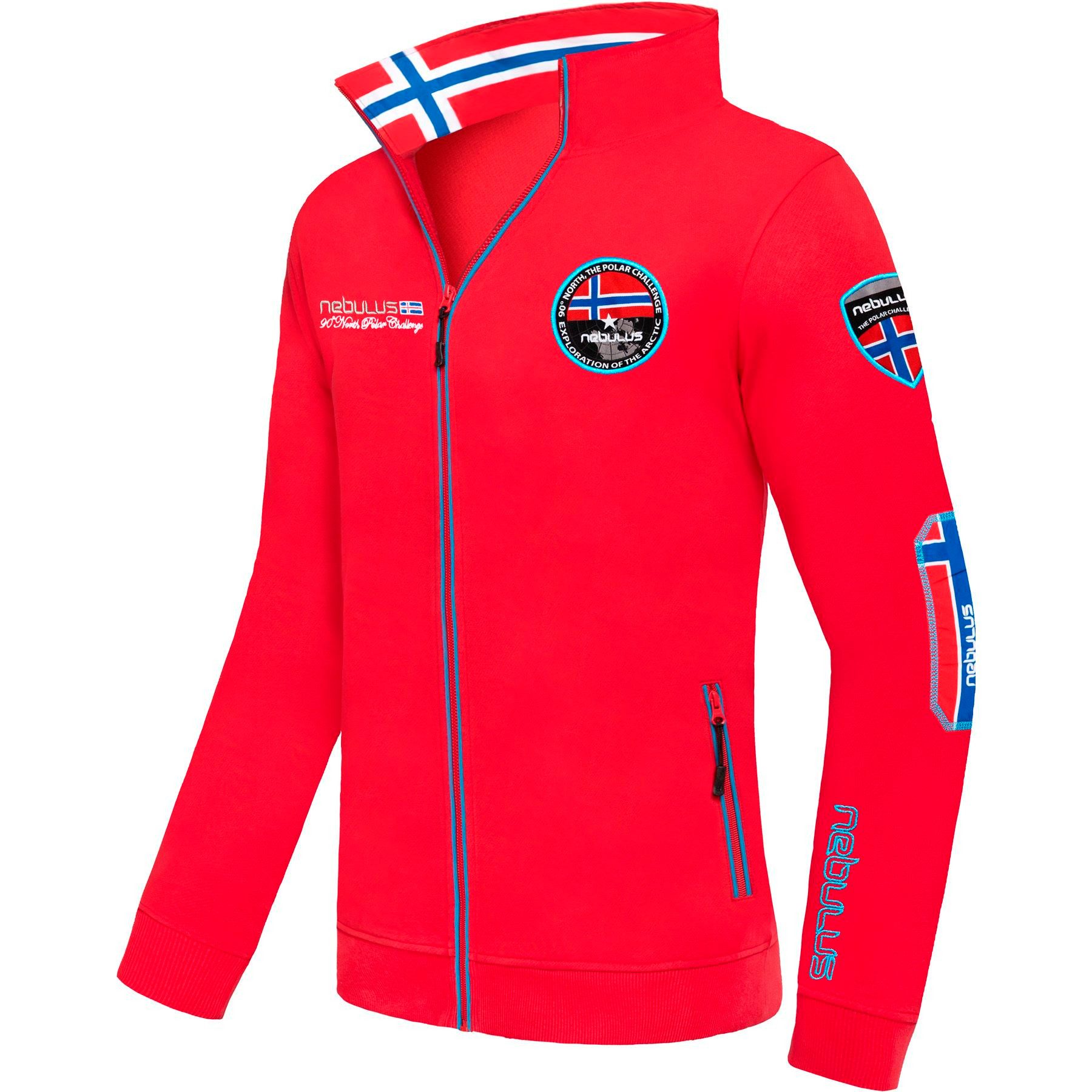 Sweatjacke COMEBACK, P4895 - Herren, rot, L