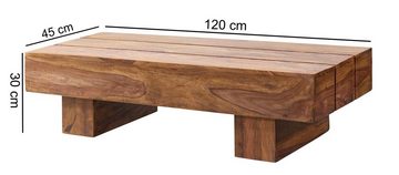 möbelando Couchtisch Couchtisch LUCCA Massiv-Holz Sheesham 120cm breit Design Wohnzimmer-Ti, 120 x 30 x 45 cm (B/H/L)