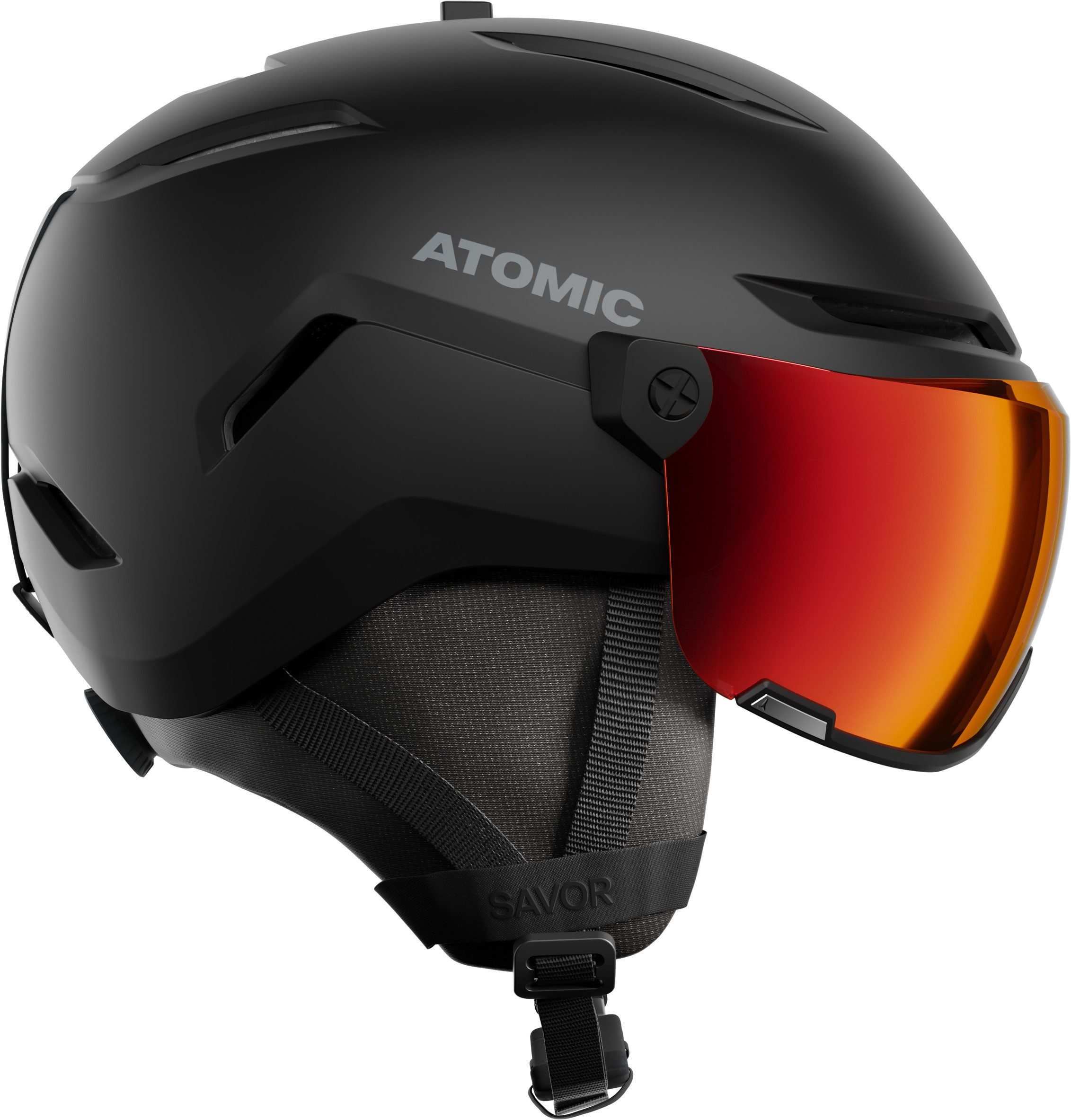 Atomic Skihelm SAVOR VISOR STEREO Black Black/