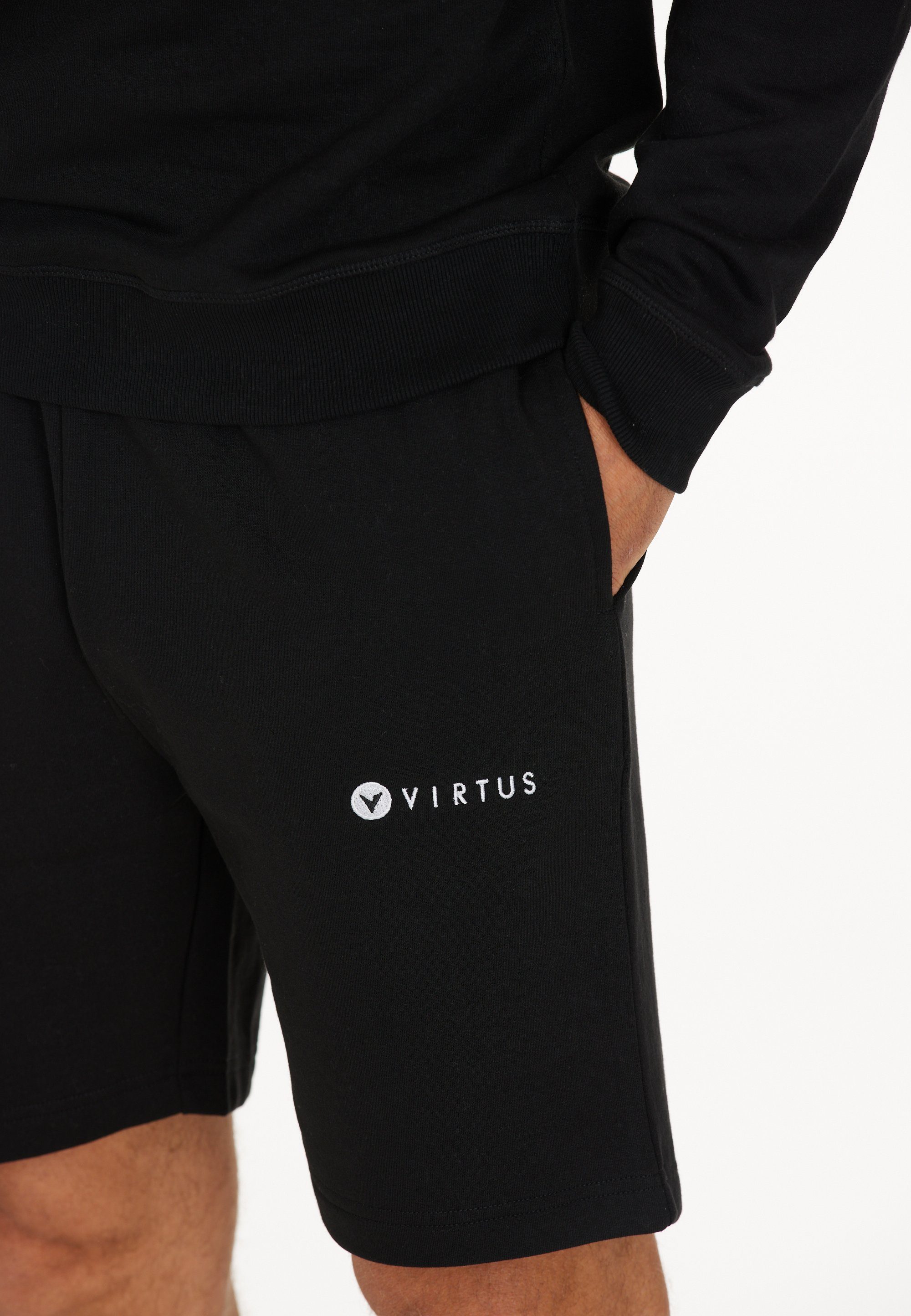 in sportlichem Virtus Design schwarz Kritow Shorts