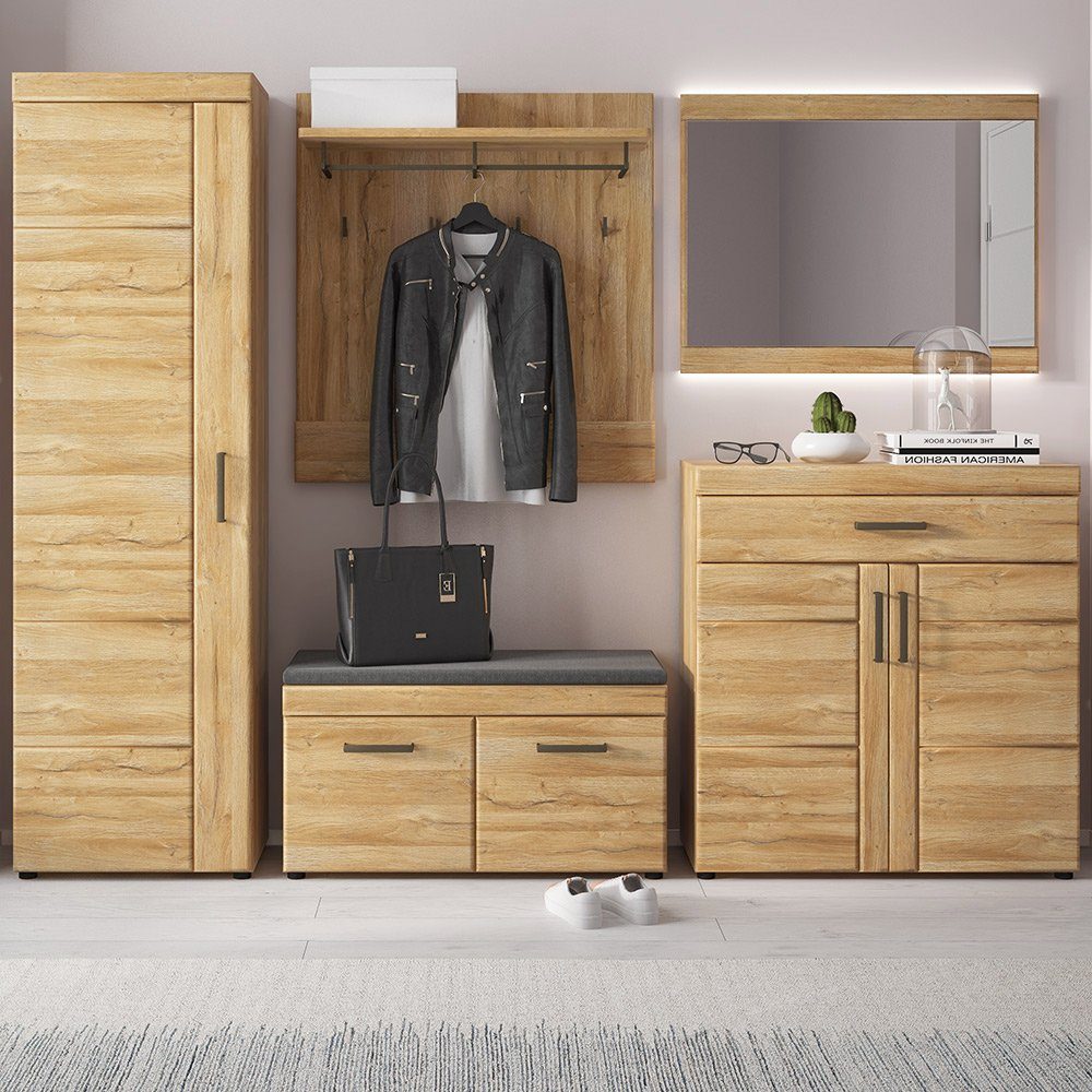 Lomadox Garderoben-Set CARIATI-129, (Spar-Set, 5-St), 5-teilig in Grandson günstig online kaufen