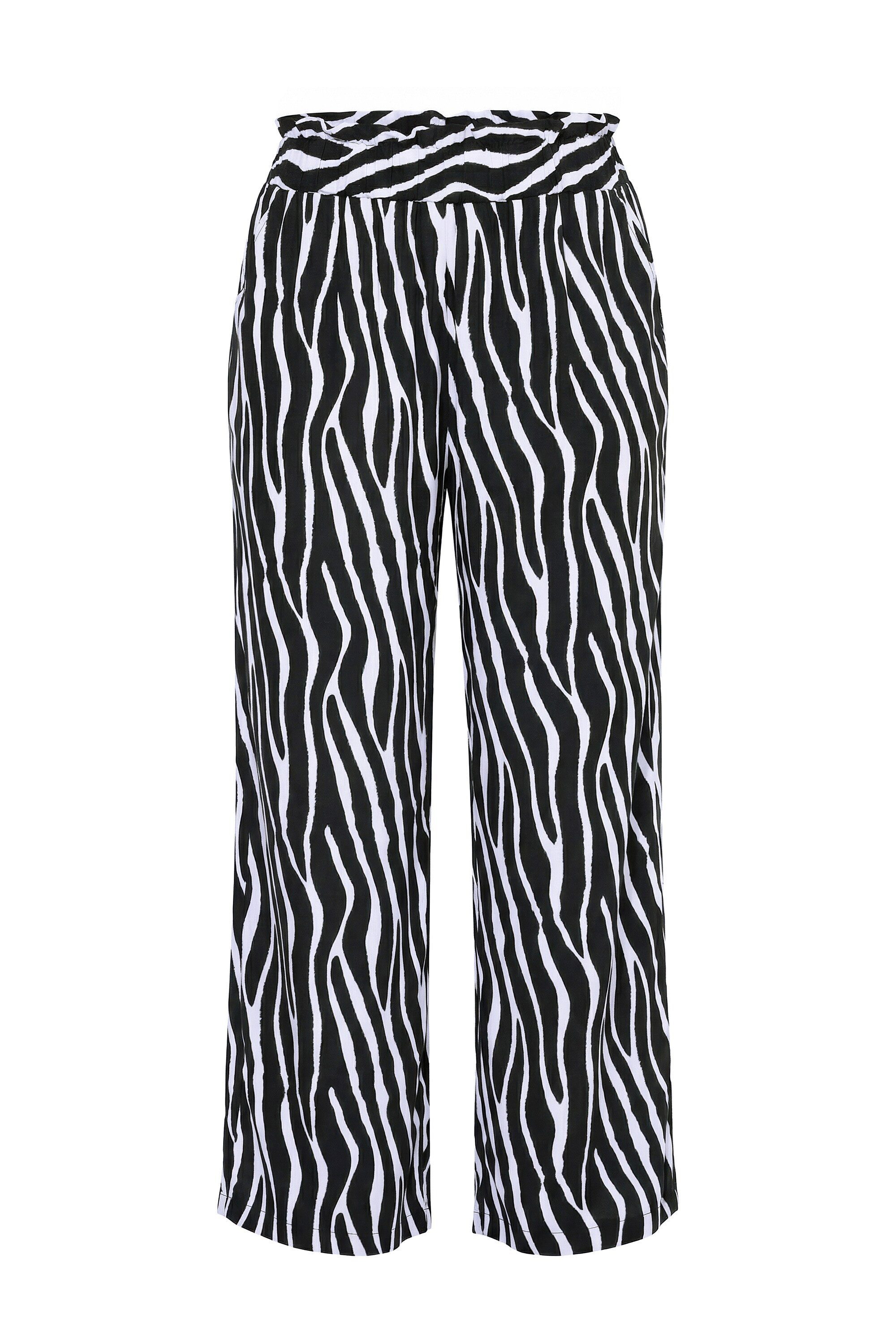 Studio Untold Schlupfhose Palazzohose Wide Legs Zebra günstig online kaufen