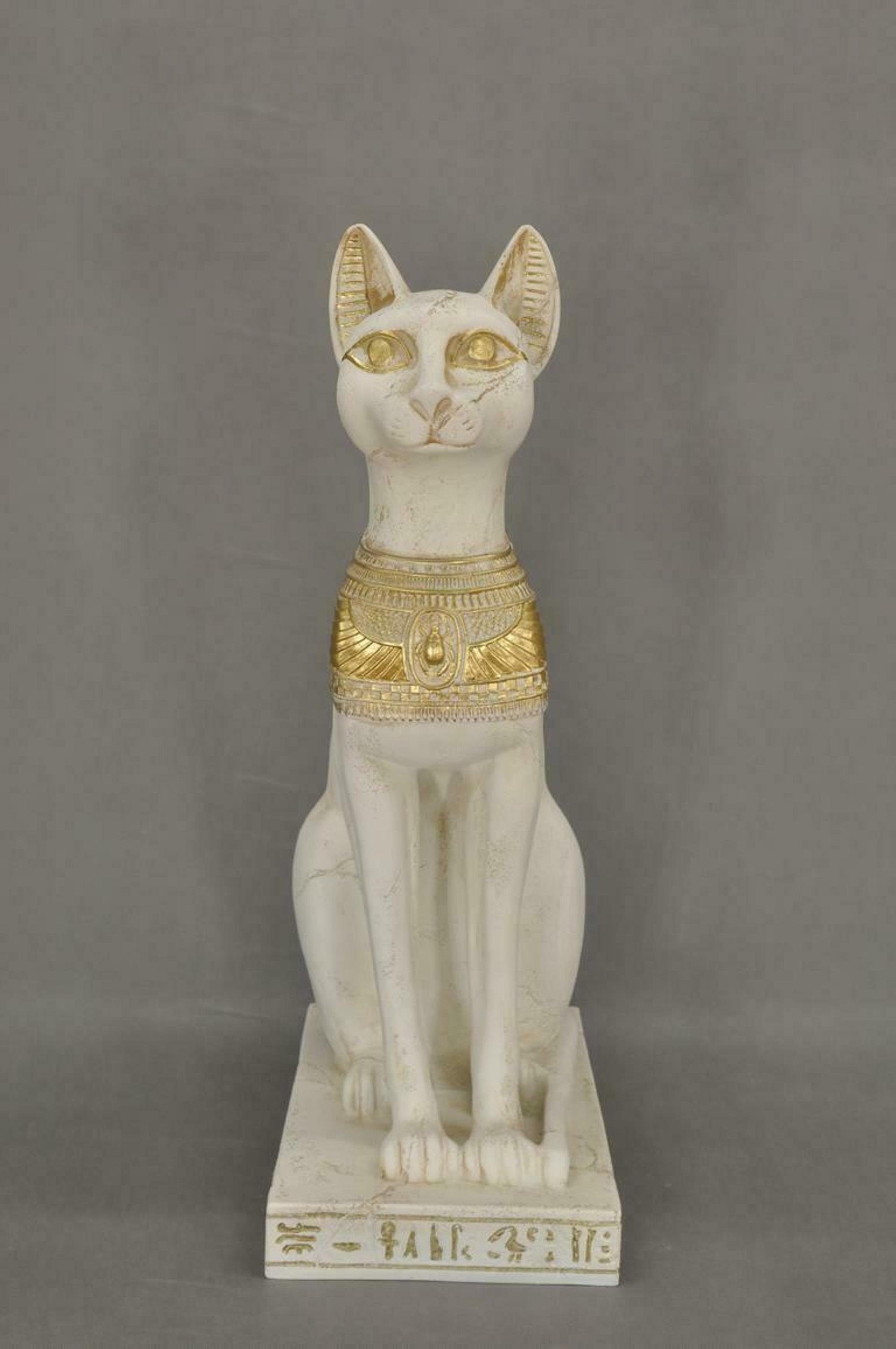 JVmoebel Skulptur Design Ägyptische Katze Figur Statue Skulptur Sofort