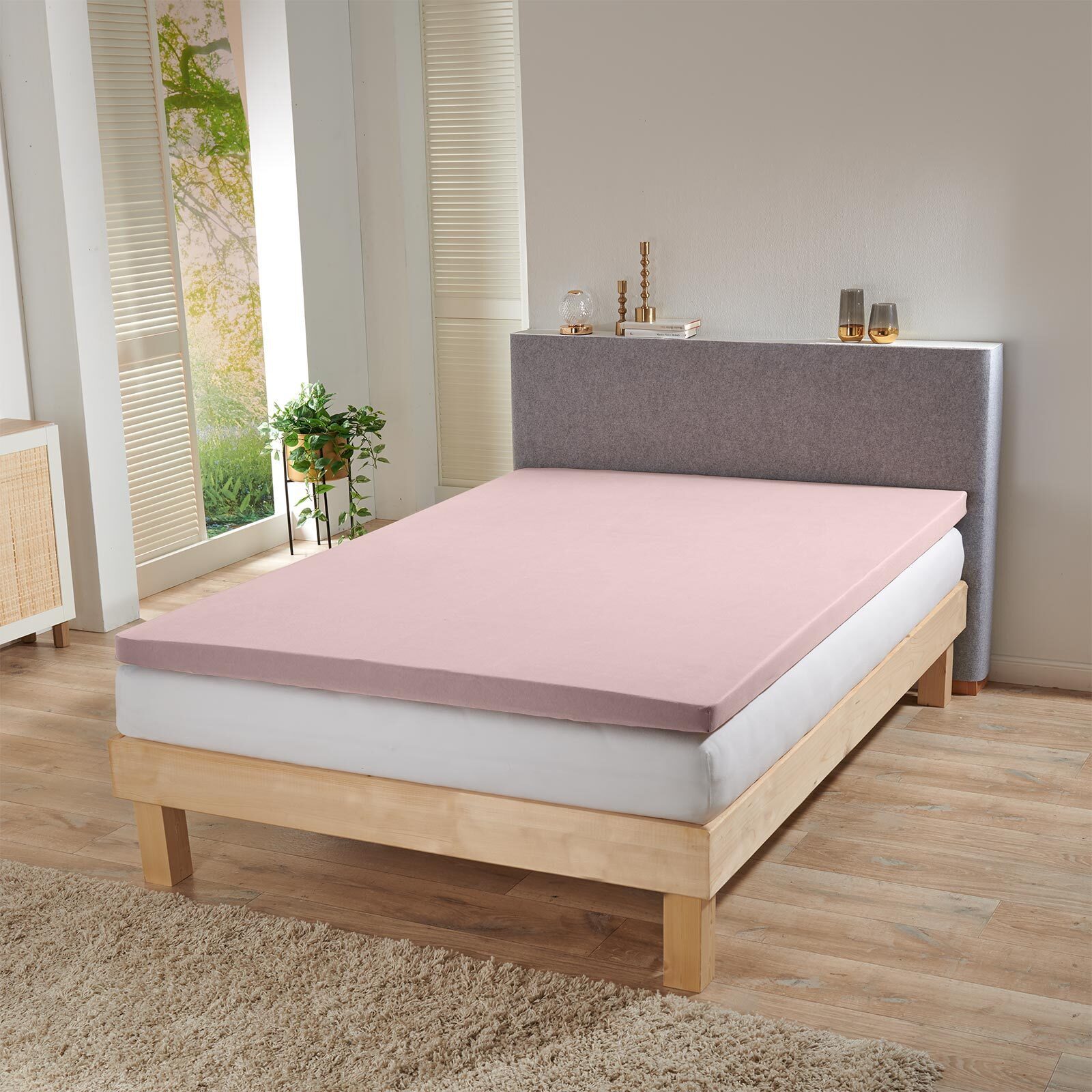 BETTWARENSHOP Spannbettlaken Topper Spannbetttuch, Jersey, Gummizug: Rundum günstig online kaufen