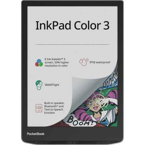 PocketBook InkPad Color 3 E-Book (7,8", 32 GB, E-Book Reader mit Lautsprecher und Bluetooth-Schnittstelle)
