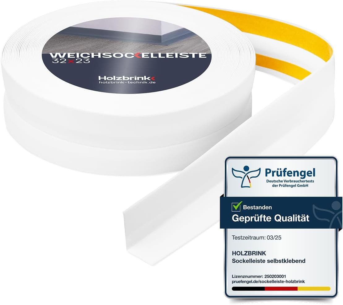 HOLZBRINK Sockelleiste HOLZBRINK selbstklebend PVC 32x23mm, 1 m, L: 100 cm, günstig online kaufen