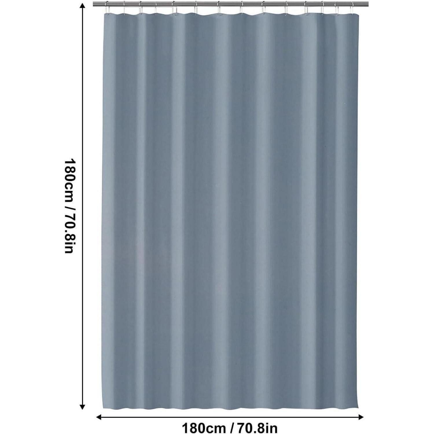 LUKDUNG Duschvorhang Duschvorhang 180x180 Blau Anti-schimmel Stoff Wasserdi günstig online kaufen