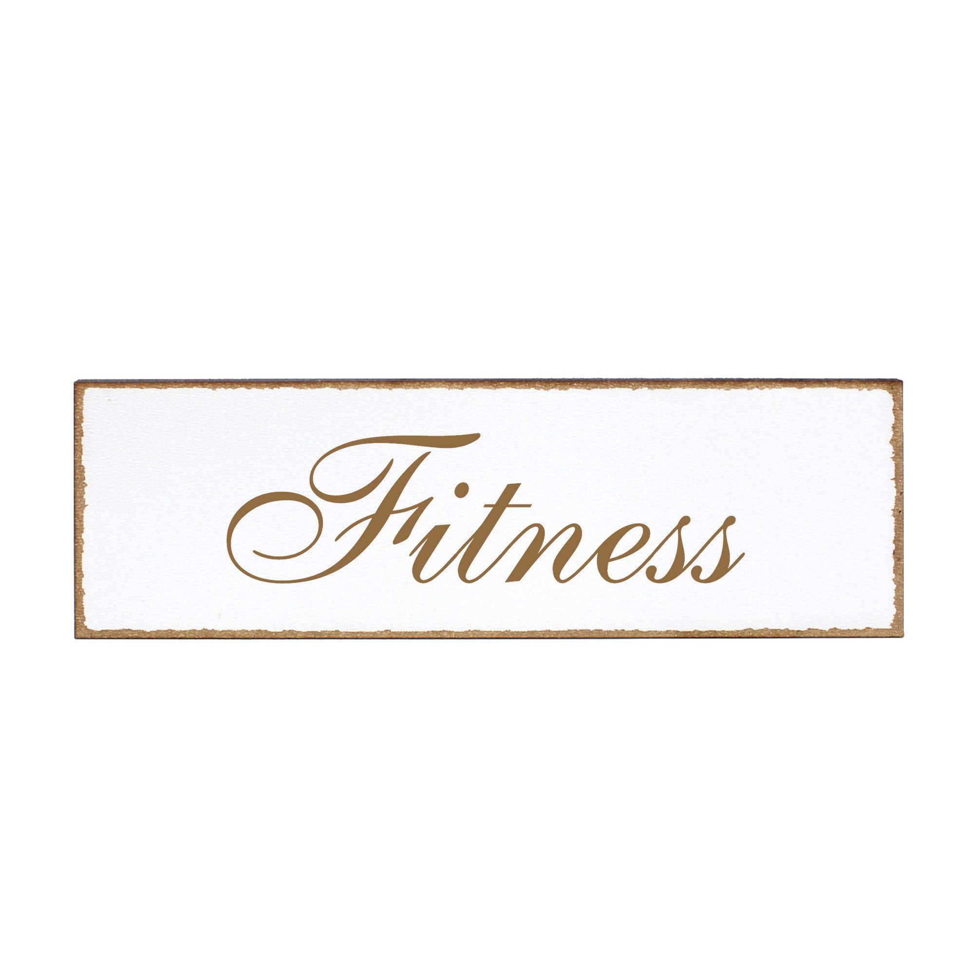 Dekolando Hinweisschild Türschild - Fitness - Schild 150 x 50 mm - Schilder Türschilder