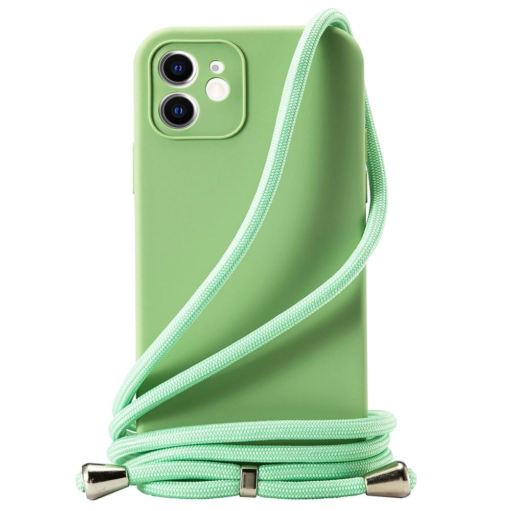 FITSU Handyhülle Handykette für Apple iPhone Hülle mit Band Handyband Case zum Umhängen, Hülle für iPhone 12 Pro, 12, 12 Mini, SE 2022, 11, XS, XR, X, 8, 7, 6