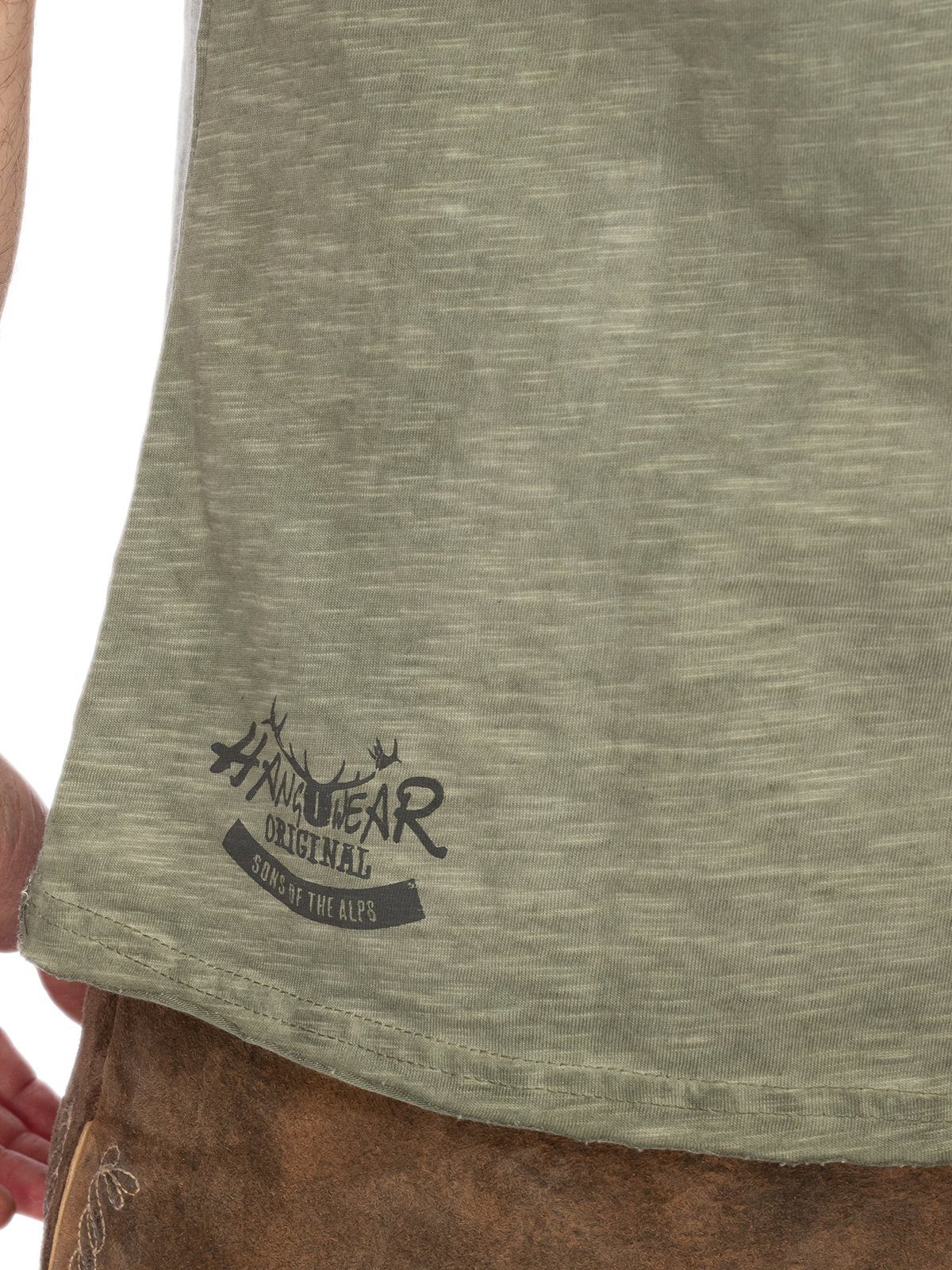 JOHANN Herren T-Shirt T-Shirt oliv Hangowear