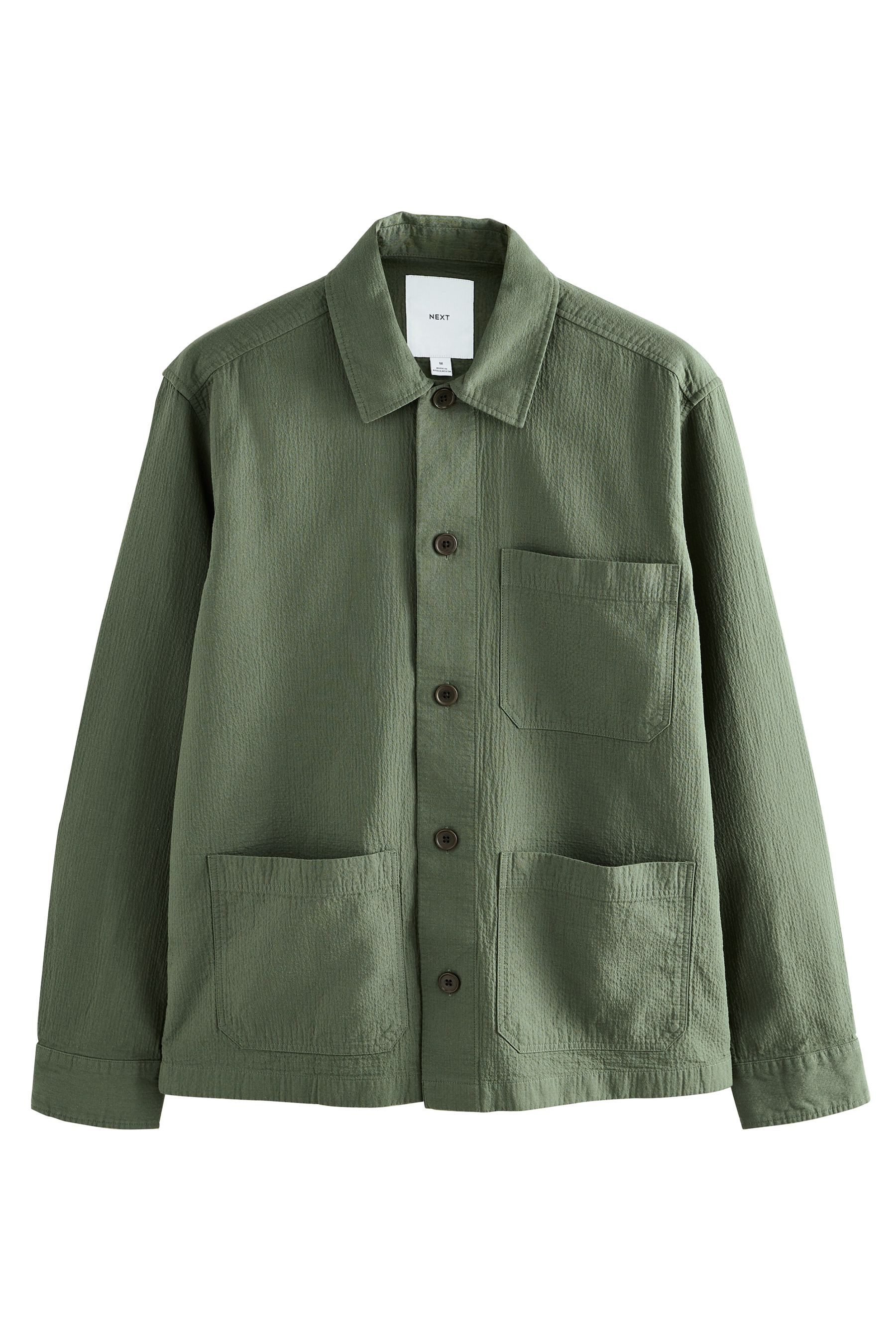 Hemdjacke Hemdjacke aus Seersucker 100 % Baumwolle