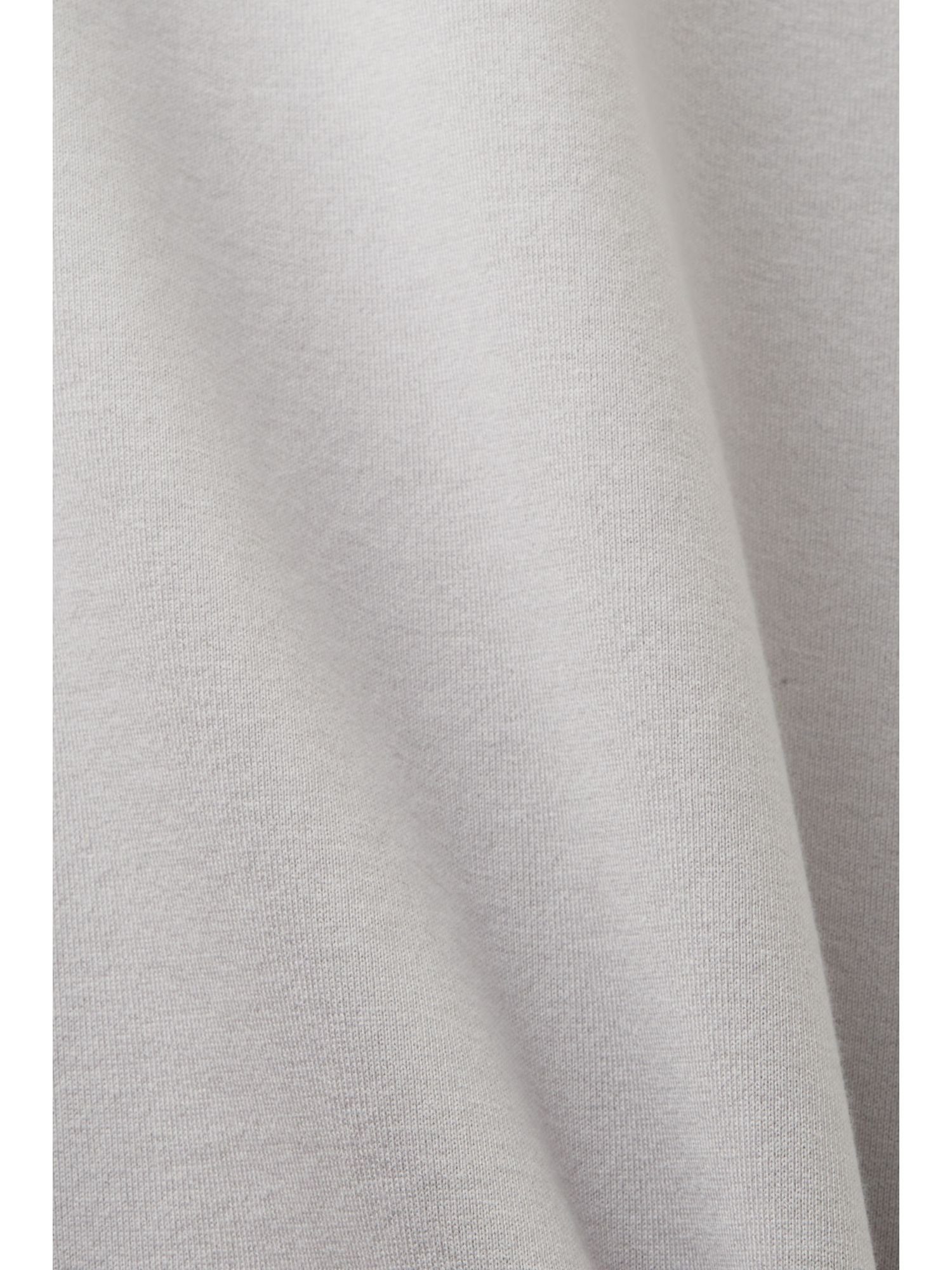 Esprit Collection T-Shirt Rundhals-T-Shirt aus Jersey, LIGHT GREY Baumwolle 100 % (1-tlg)