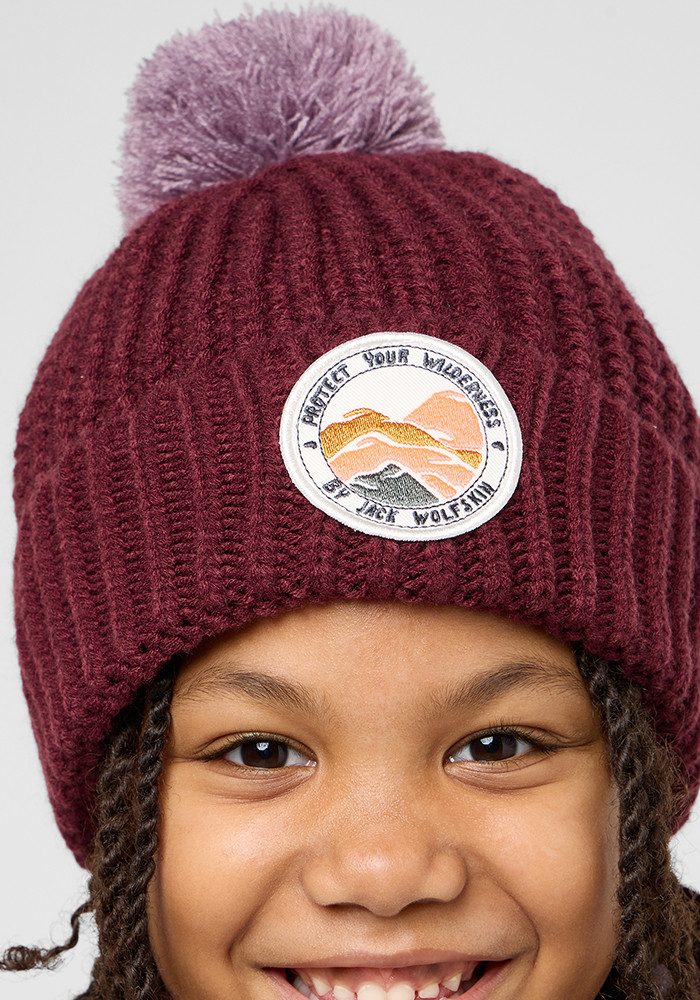 Jack Wolfskin Bommelmütze POMPOM BADGE BEANIE K