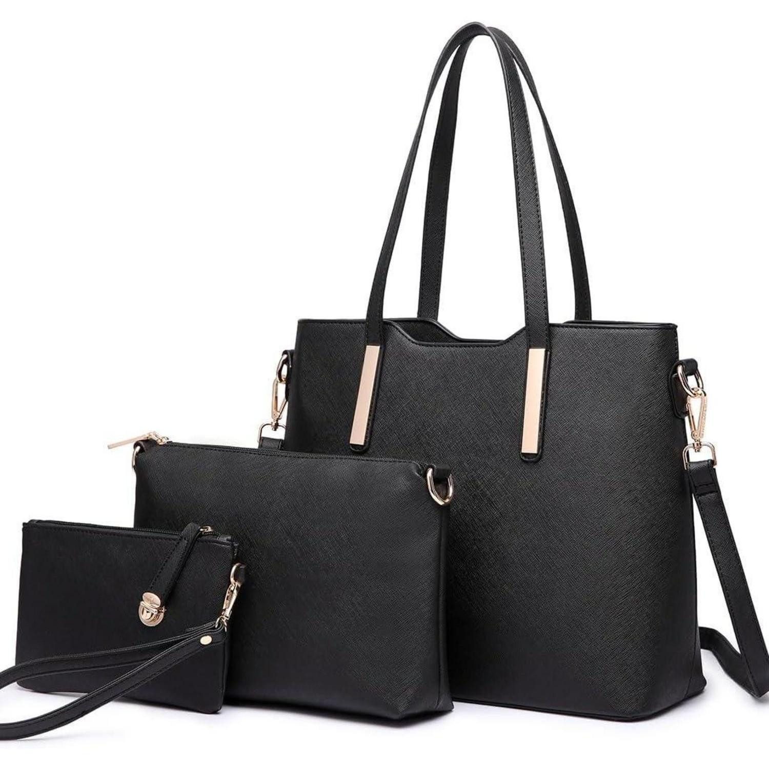 LuxusKollektion Handtasche Damen Handtasche Set 3-teiliges Schultertaschen Tragetasche Tote Bag