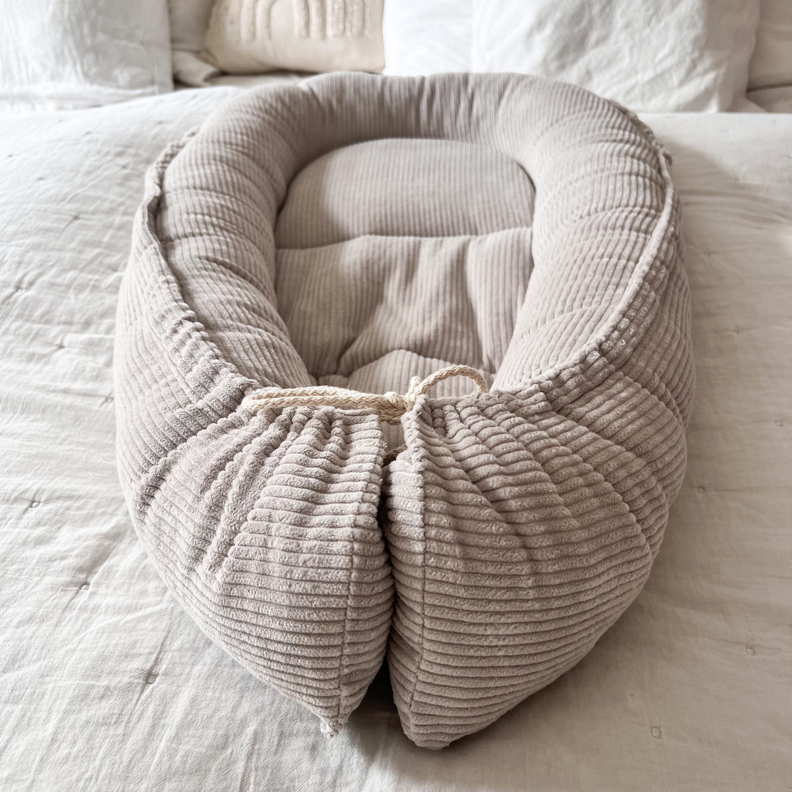 Bettnestchen Nestchen Cord beige