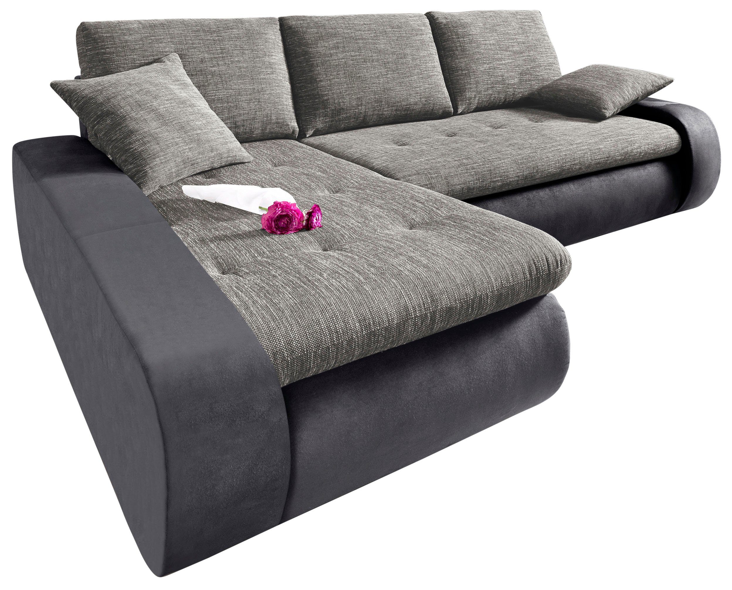 TRENDMANUFAKTUR Ecksofa "Indie, modern und bequem, Materialmix, OTTOs Choic günstig online kaufen