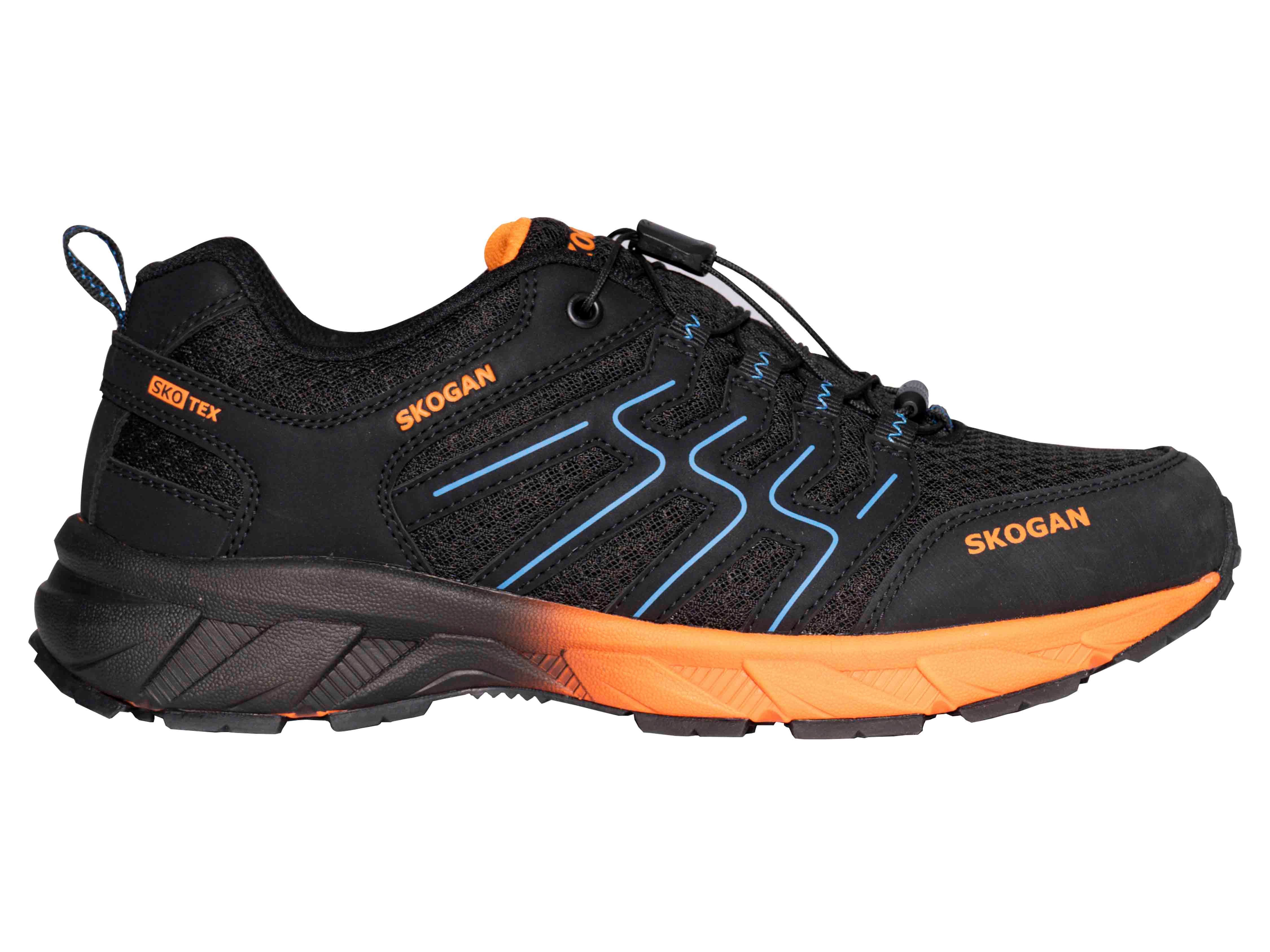 SKOGAN SKO-Runner Leichtwanderschuh mit wasserdichter Membrane black/orange günstig online kaufen