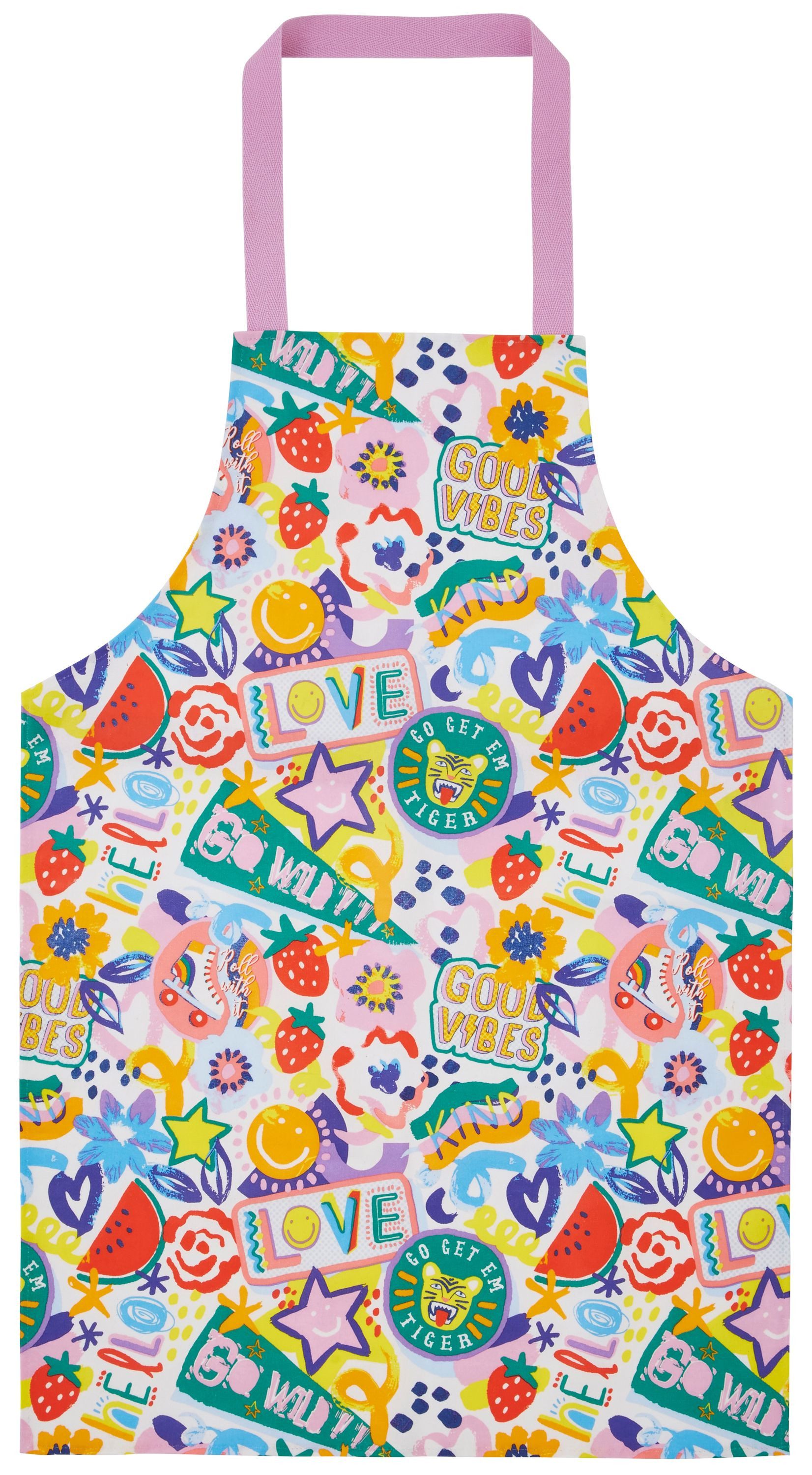 Ulster Weavers Kochschürze Kids Aprons, (Set, 1-tlg., 1-teilig), Baumwolle PVC-Überzug ca. 50x74cm Teen-Schürze Bastel-/Malschürze
