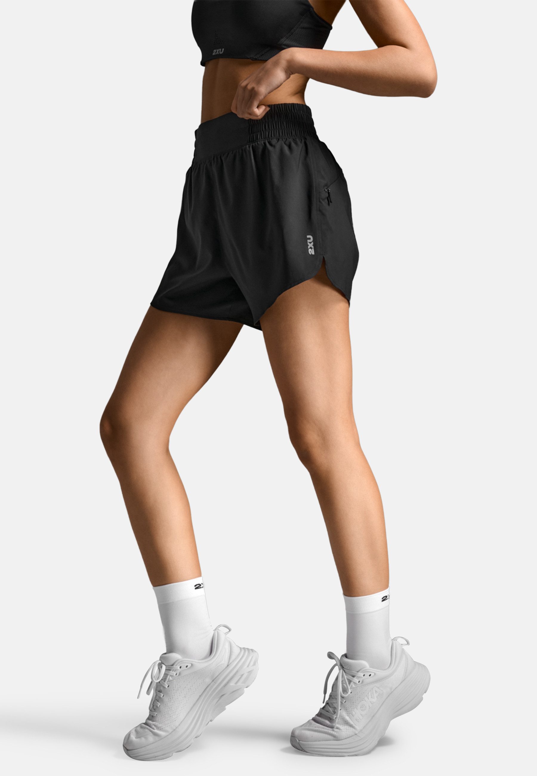 2xU Lauftights Aero Hi-Rise 4 Inch Shorts (1-tlg)