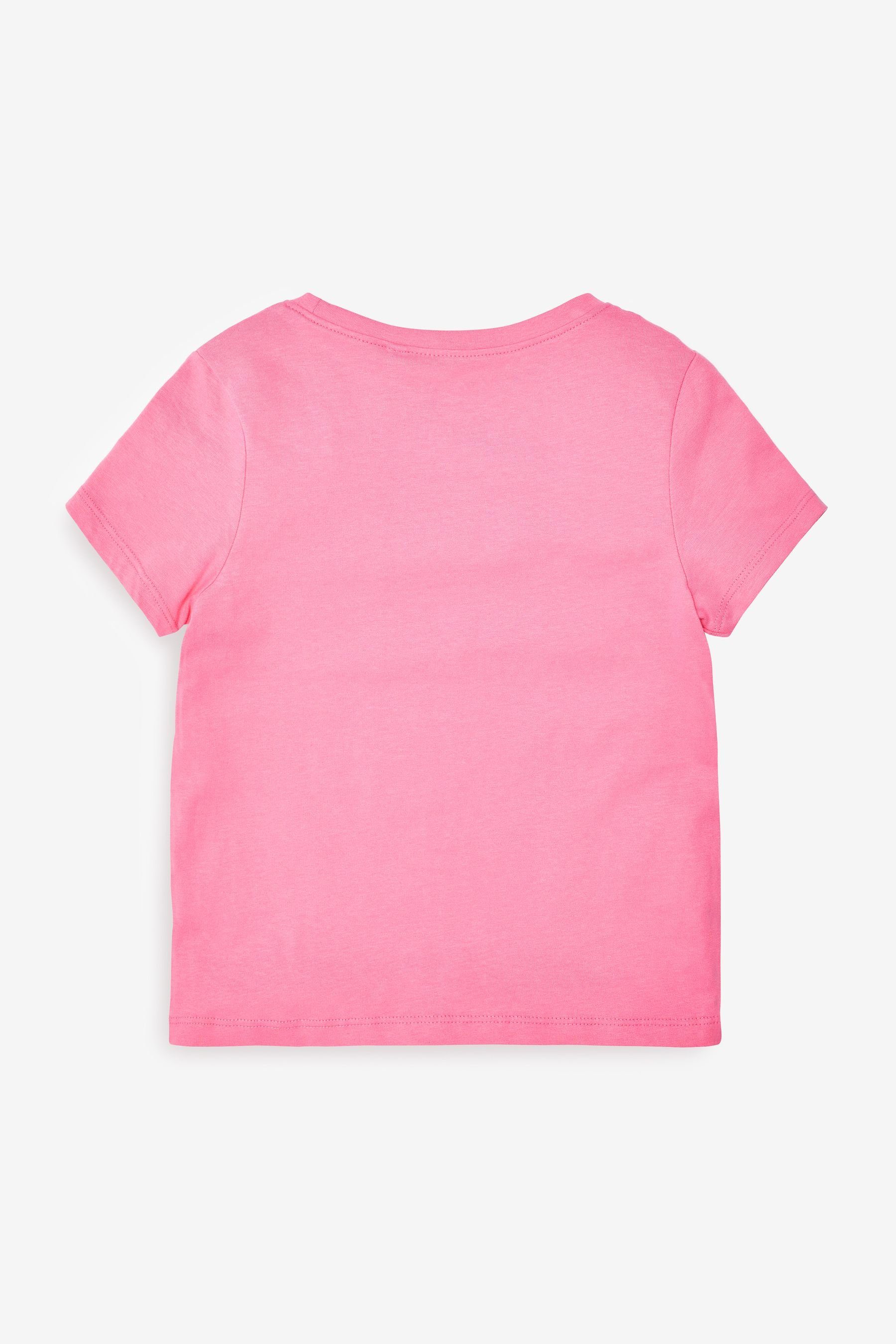 Pink/Pink Next reiner Fit aus T-Shirt Regular (1-tlg) T-Shirt