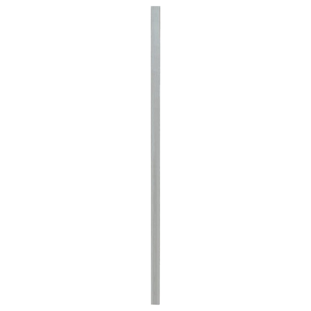 vidaXL Zaunpfosten Zaunpfosten 10 Stk. Silbern 150 cm Verzinkter Stahl, (10-St)