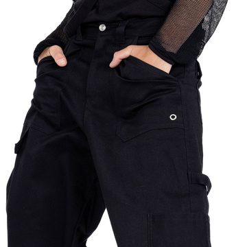 Poizen Industries Stoffhose Marcelo Industrial Cyber Goth Baggy Pants