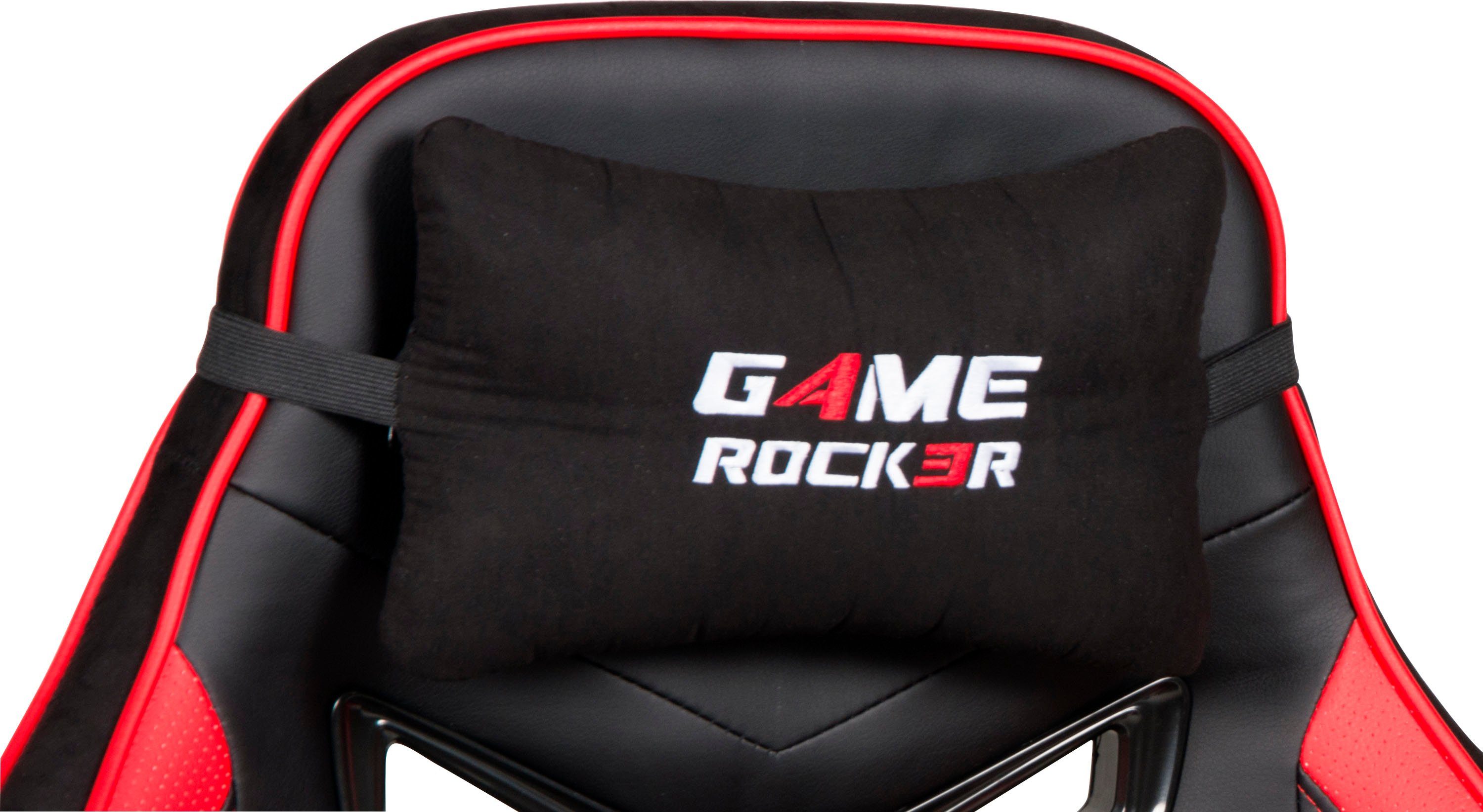 Game Rocker Duo Collection schwarz/rot G-30 Gaming-Stuhl L