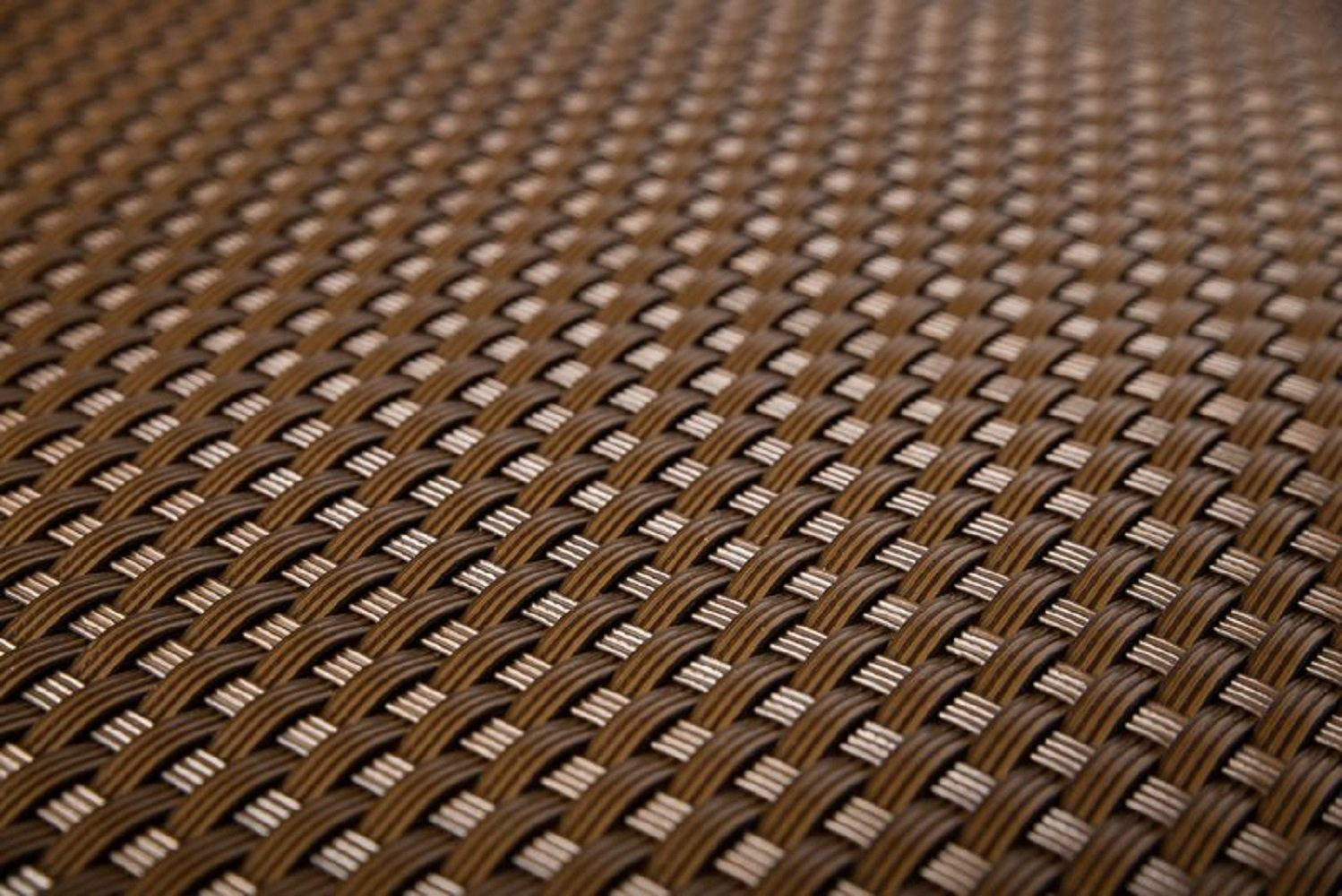 Rattan Art Balkonsichtschutz Polyrattan - Braun 0,9m x 3m