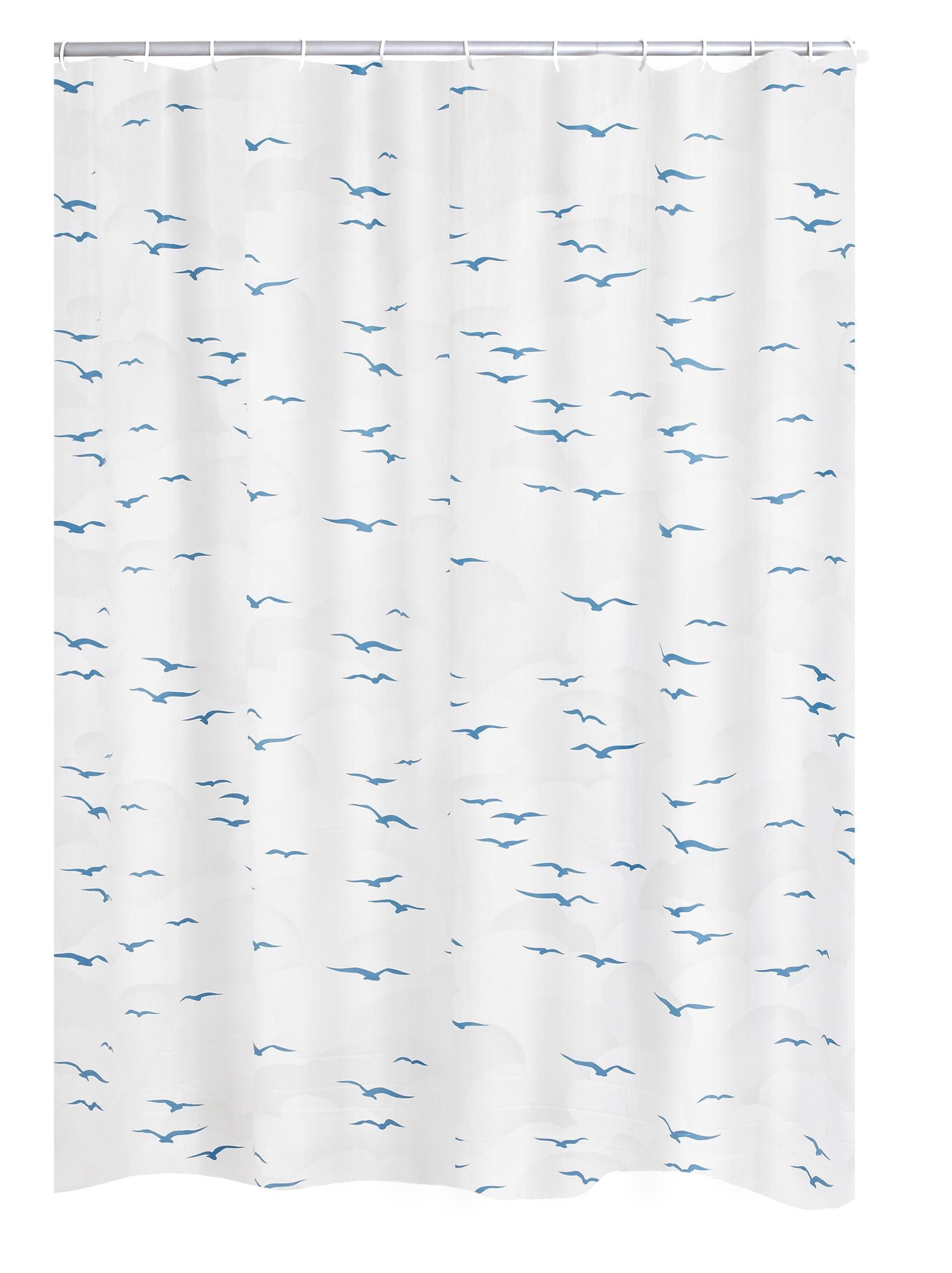 Ridder Duschvorhang Sylt blau Breite 120 günstig online kaufen