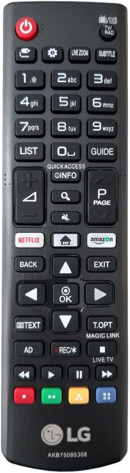 LG LG Fernbedienung AKB75095308 für LG Ultra-HD-Fernseher Fernbedienung