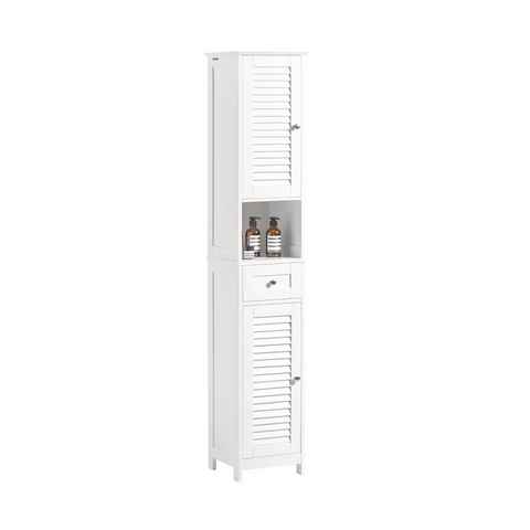 SoBuy Hochschrank FRG236 Badezimmer-Hochschrank Badregal Badschrank Badmöbel