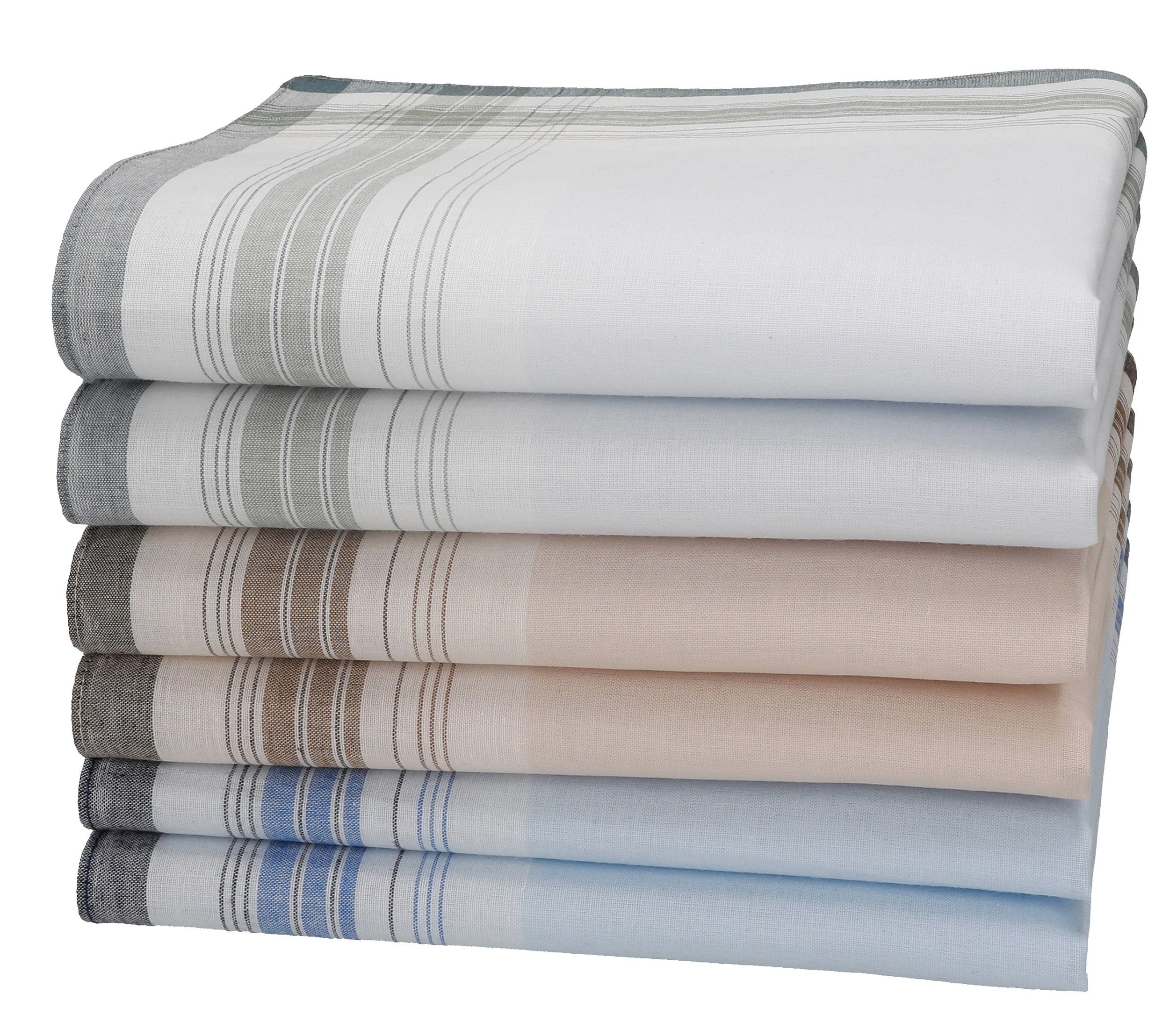 Betz Taschentuch 6 Stück Herren Stoff Taschentücher Set Martin Größe 40x40cm, (6-St)