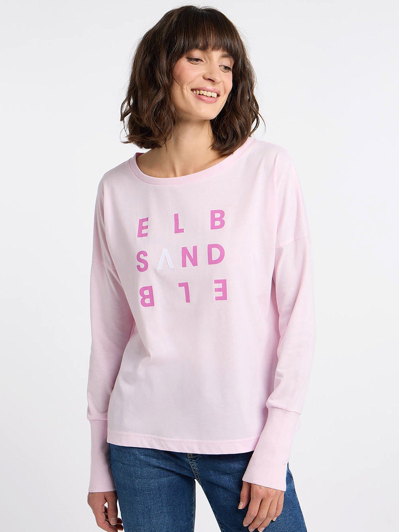 Elbsand Rundhalsshirt Longsleeve Ingiara Soft Rose