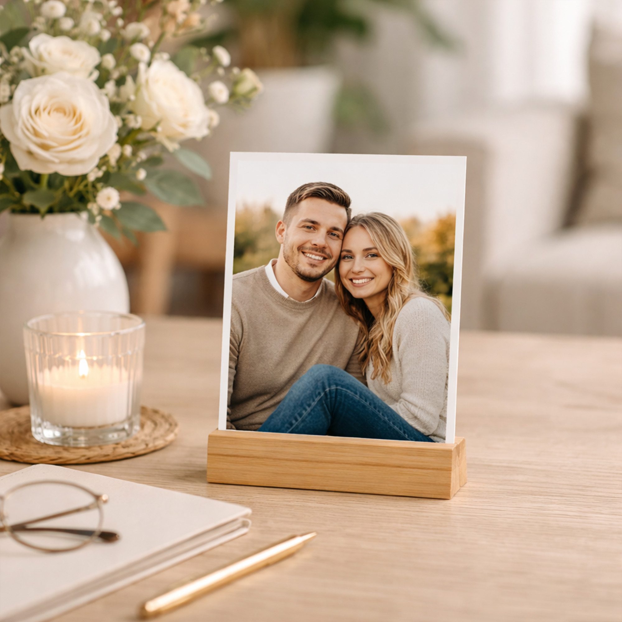 ECENCE Tischkartenhalter 20x Tischkartenhalter Tischnummern Hochzeit, Card, (20-tlg)