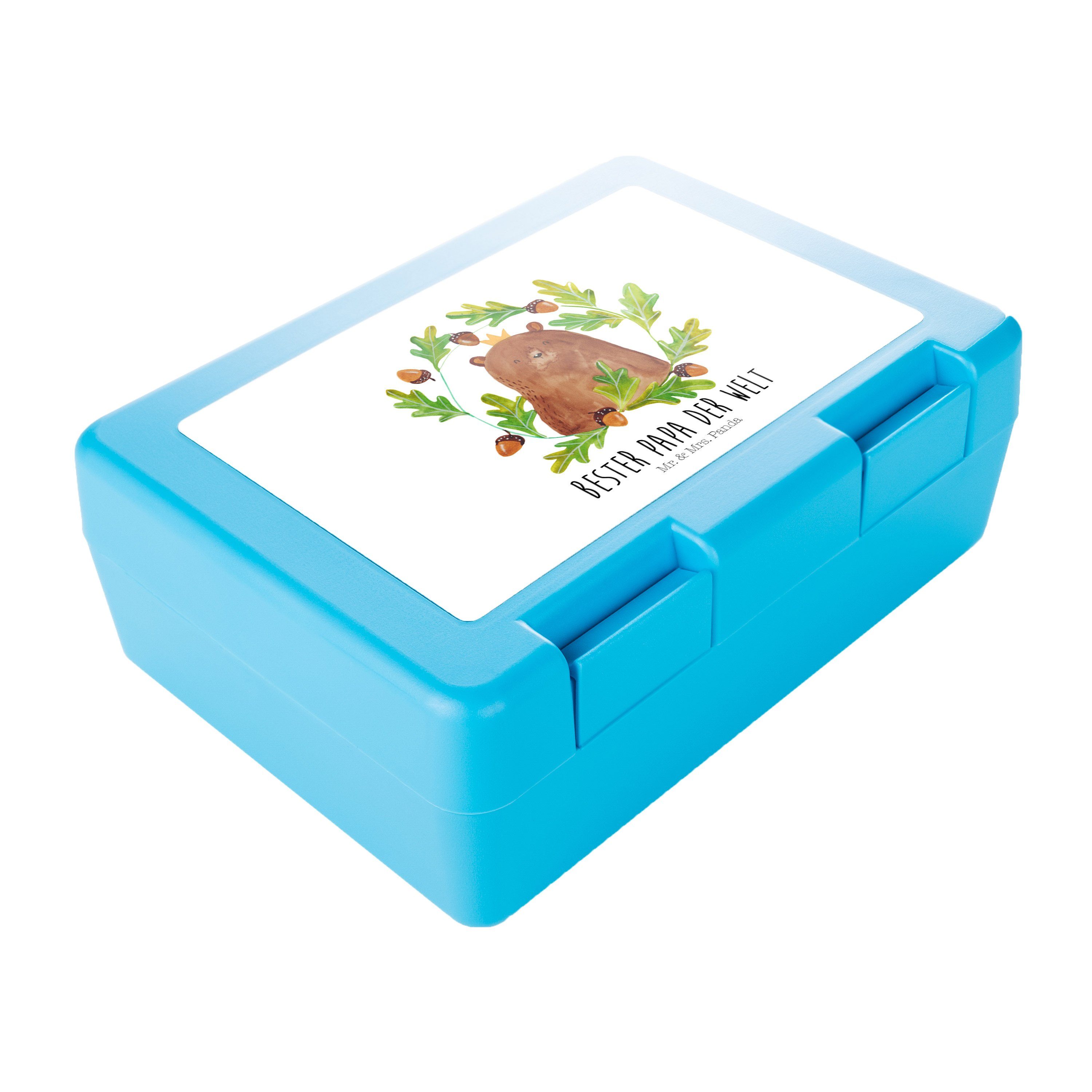 Mr. & Mrs. box, - Premium Bär Panda Butterdose Geschenk, Lunch Snackbo, Kunststoff, König Brotzeitbox, (1-tlg) Brotbox, Weiß 