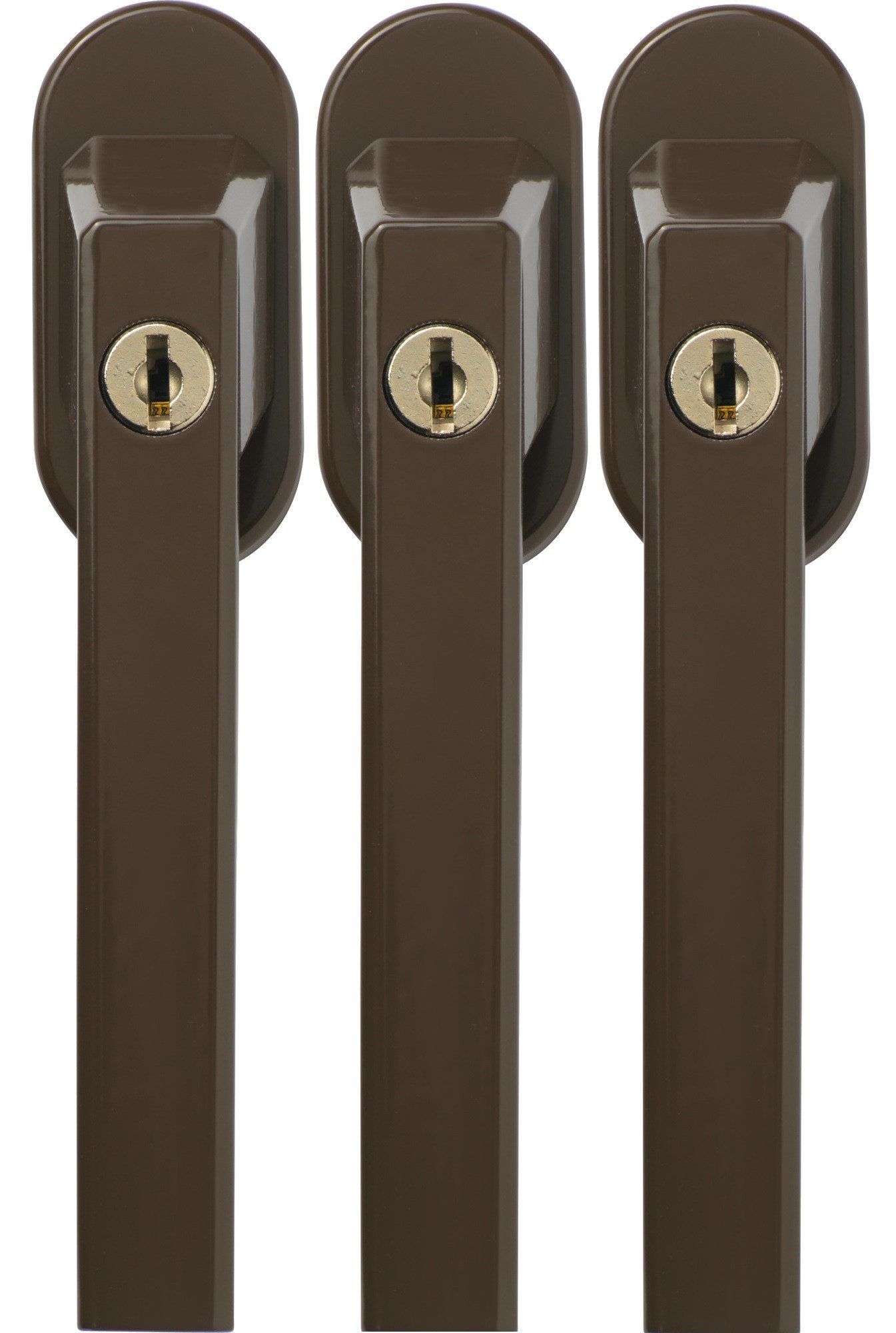 ABUS Fenstergriff FG110 abschließbar 3er Set in verschiedenen Farben, Auch als Kindersicherung geeignet