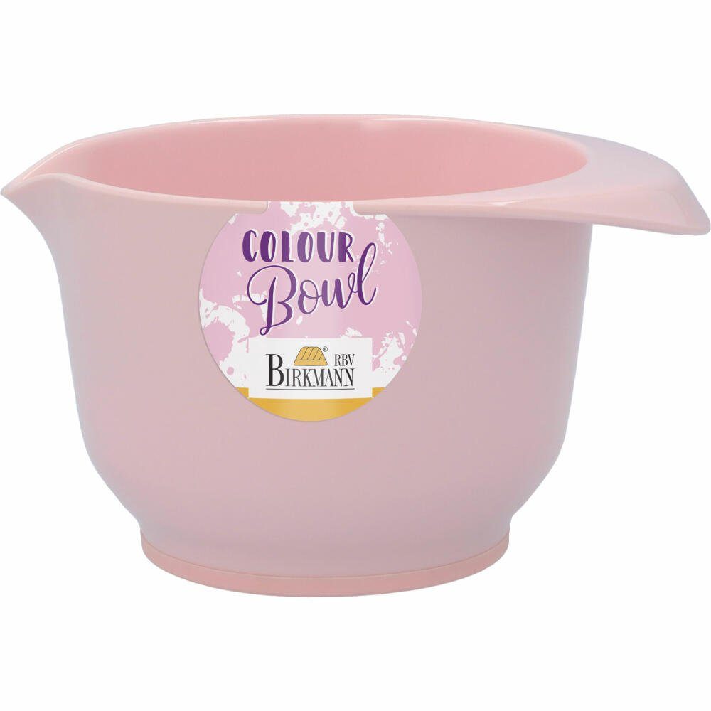 Colour Bowl ml, 500 Rosa Rührschüssel Kunststoff Birkmann