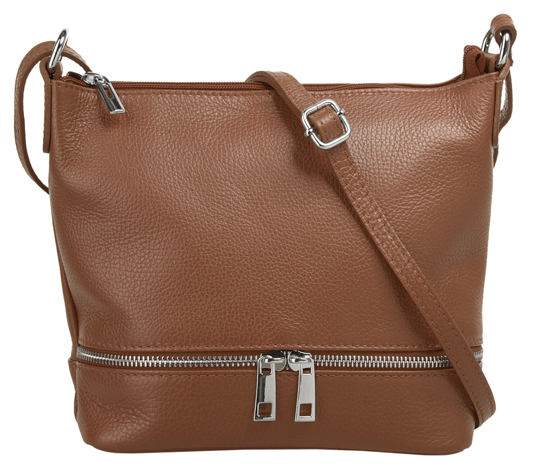 Cluty Umhängetasche CLUTY Damen echt Leder, Made in Italy, echt Leder, Made in Italy