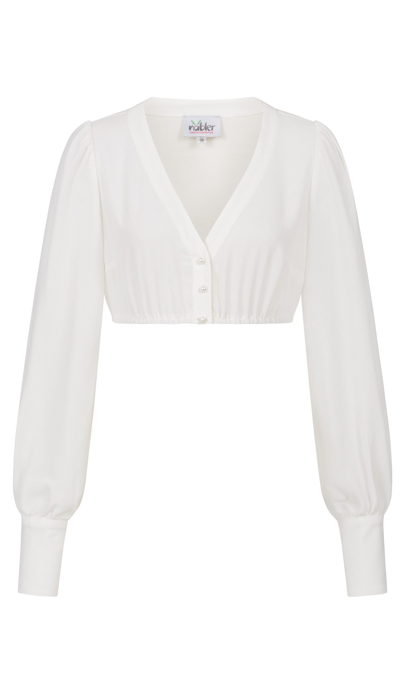 Dirndlbluse Dirndlbluse Charlotte Langarm in Creme von Nübler