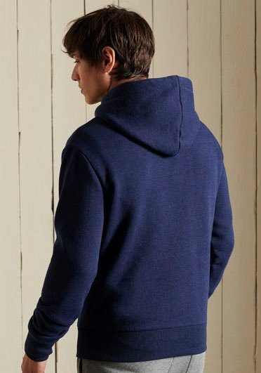 midnight Kapuzensweatshirt Superdry HOOD NS VL blue