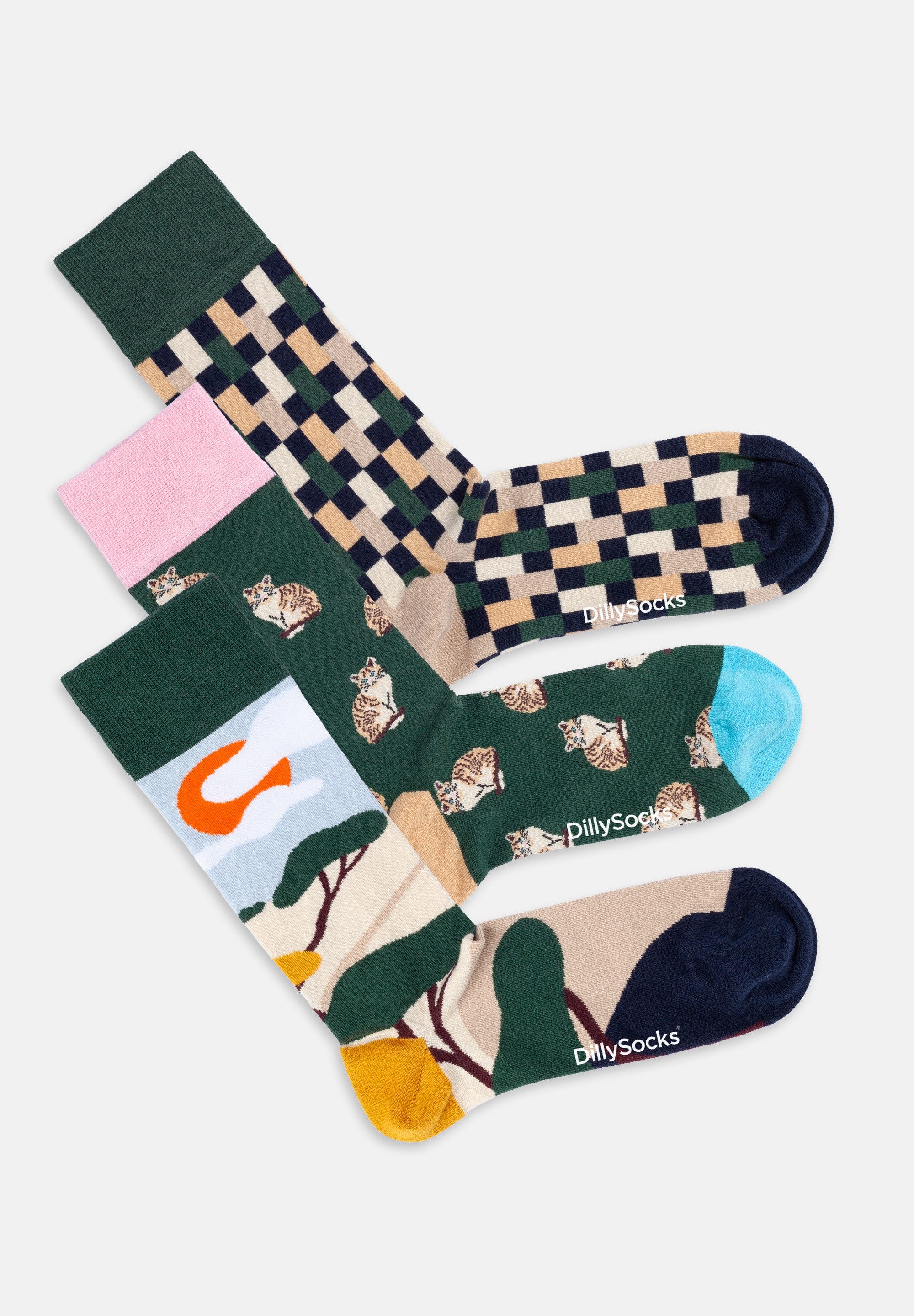 DillySocks Basicsocken Prairie Diary Aus Baumwolle & recyceltem Polyamid