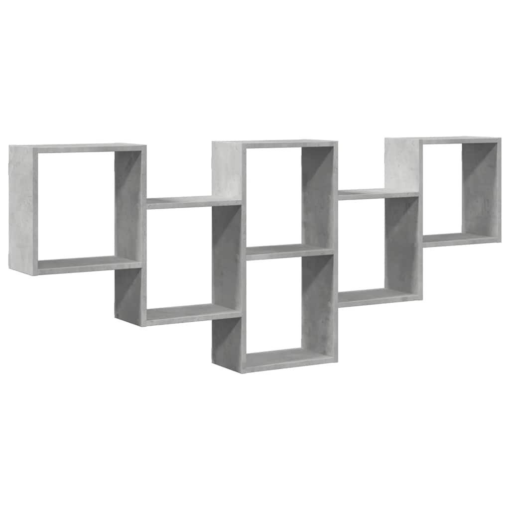 vidaXL Regal Wandregal Betongrau 159x18x66 cm günstig online kaufen