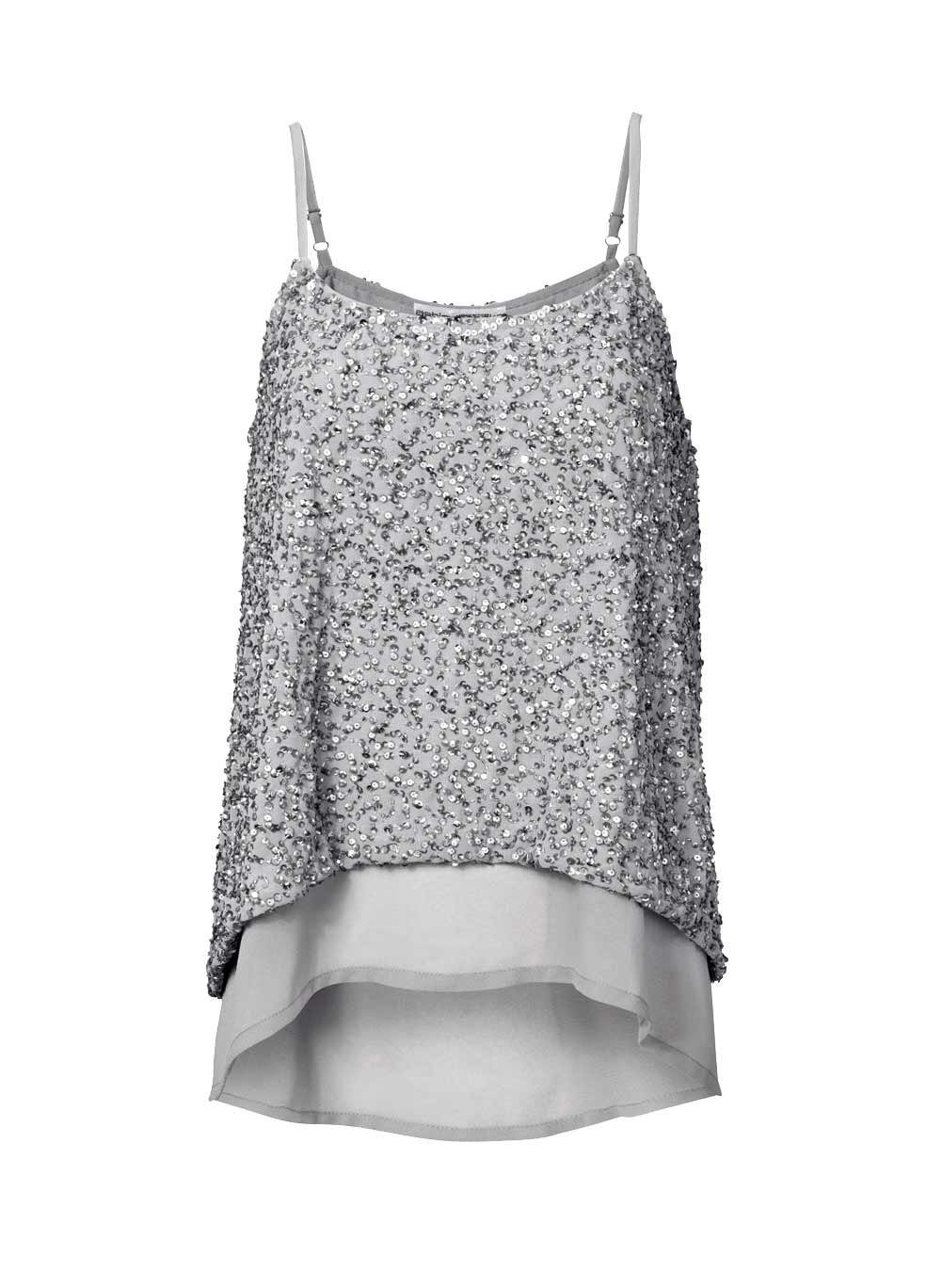 Ashley Brooke by heine T-Shirt »Ashley Brooke Damen Designer-Top mit  Pailletten, grau« online kaufen | OTTO
