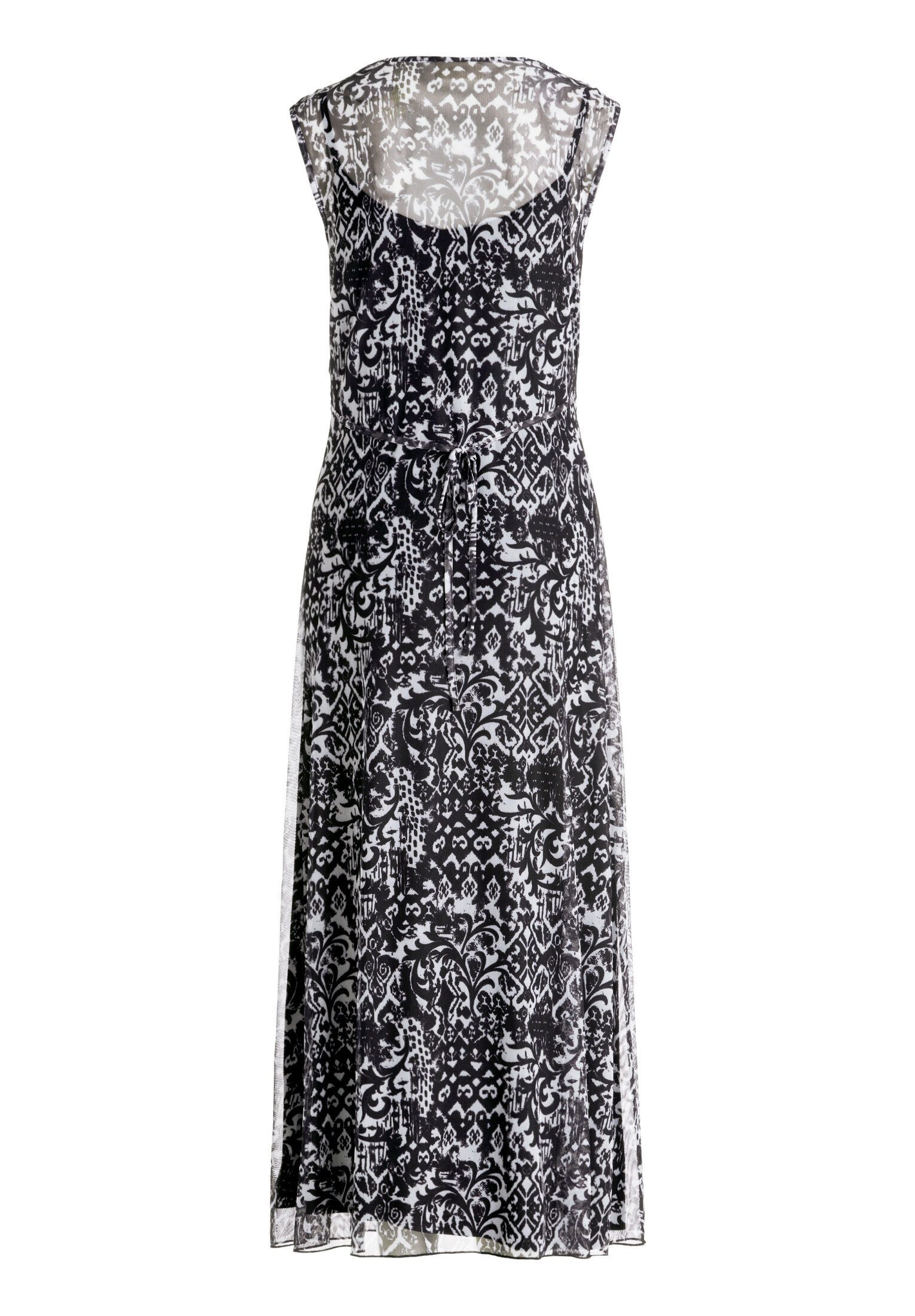 Cartoon Midikleid Damen ohne Arm Druck
