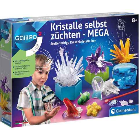 Clementoni® Experimentierkasten Galileo, Kristalle selbst züchten Mega, Made in Europe