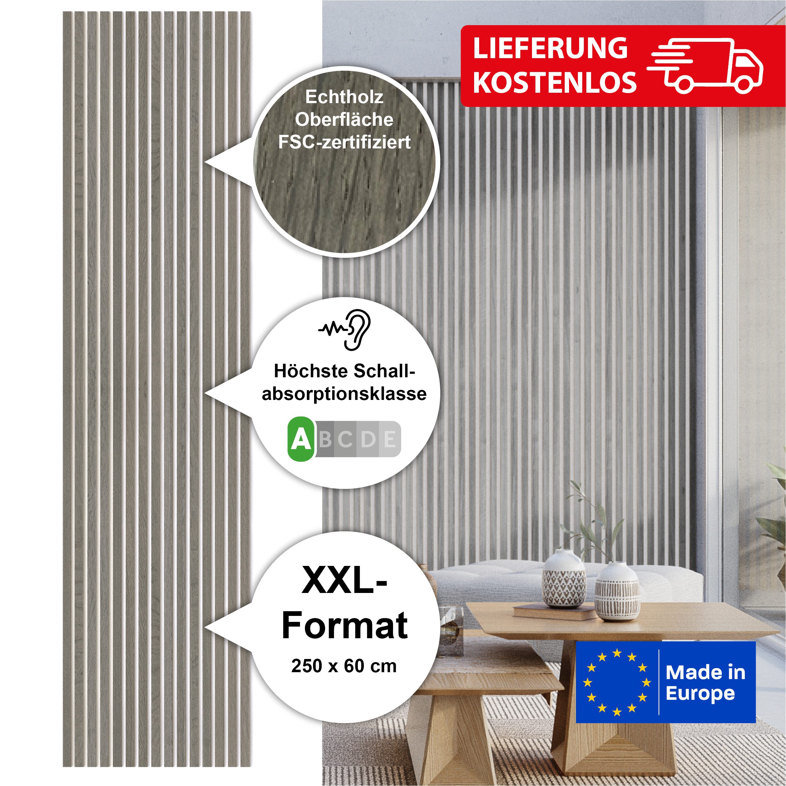 acous 3D Wandpaneel Akustikpaneel Professional FSC® günstig online kaufen