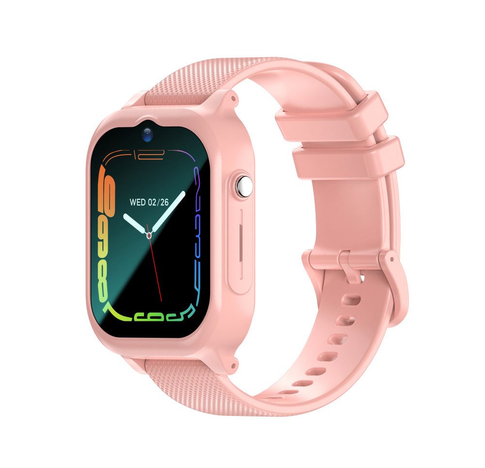 POPOLIC Kinderuhr, Kinder Smartwatch mit 4G GPS Tracker, Videoanruf Smartwatch IPX7 Wasserdicht, SOS-Taste, Sicherheitszaun, Telefonie, Spielzeug für Jungen Mädchen
